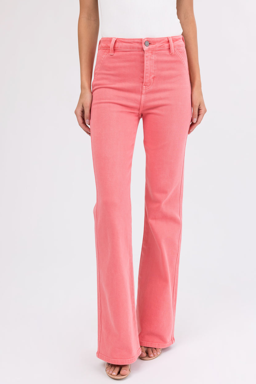 Kancan High-Rise Slim Fit Raw Hem Ankle Jeans main image 0