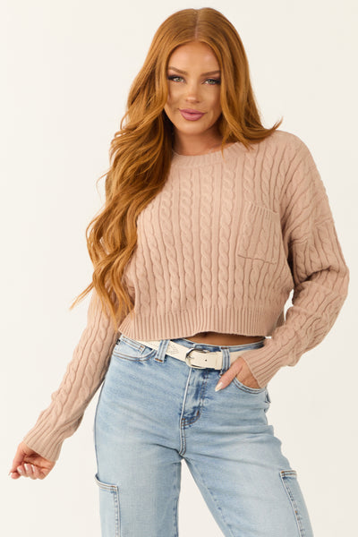 Latte-Cropped-Soft-Cable-Knit-
