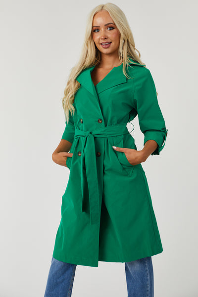 Lex Jade Lightweight Long Trench Coat