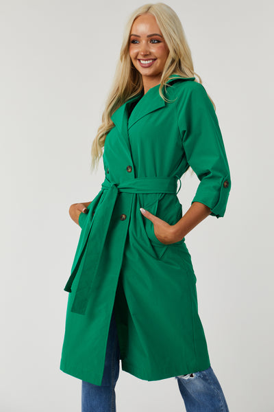 Lex Jade Lightweight Long Trench Coat