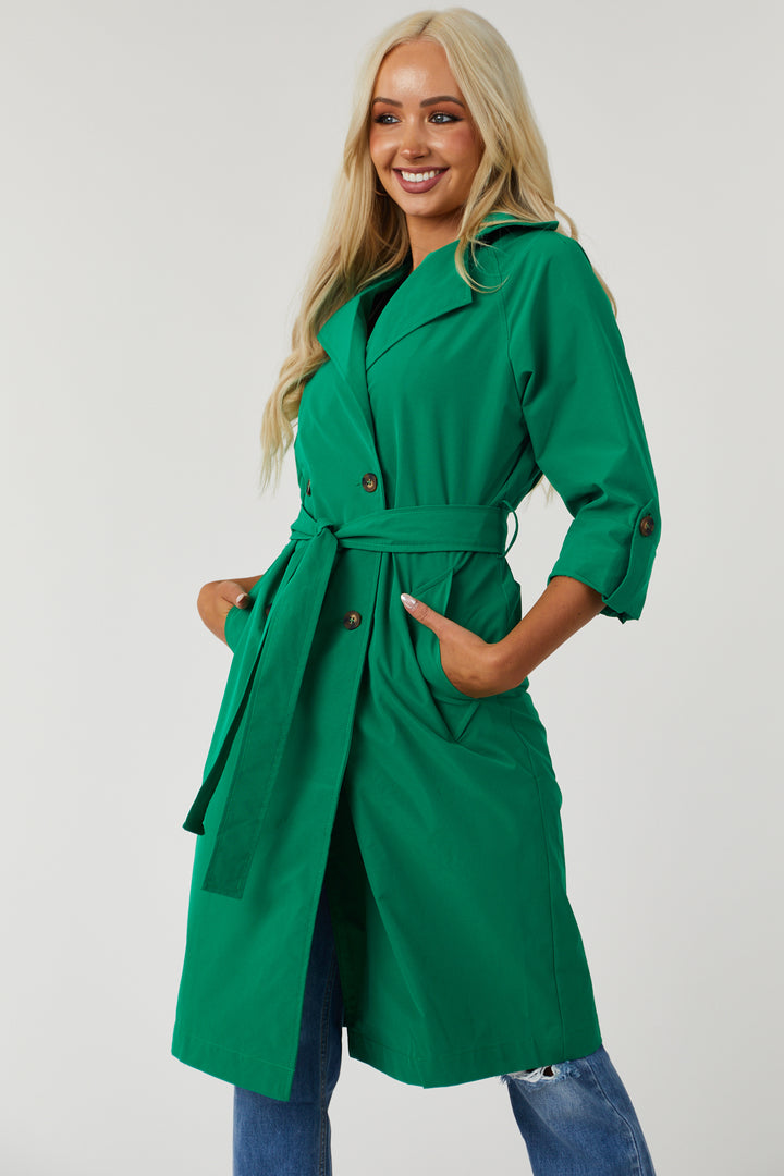 Lex Jade Lightweight Long Trench Coat