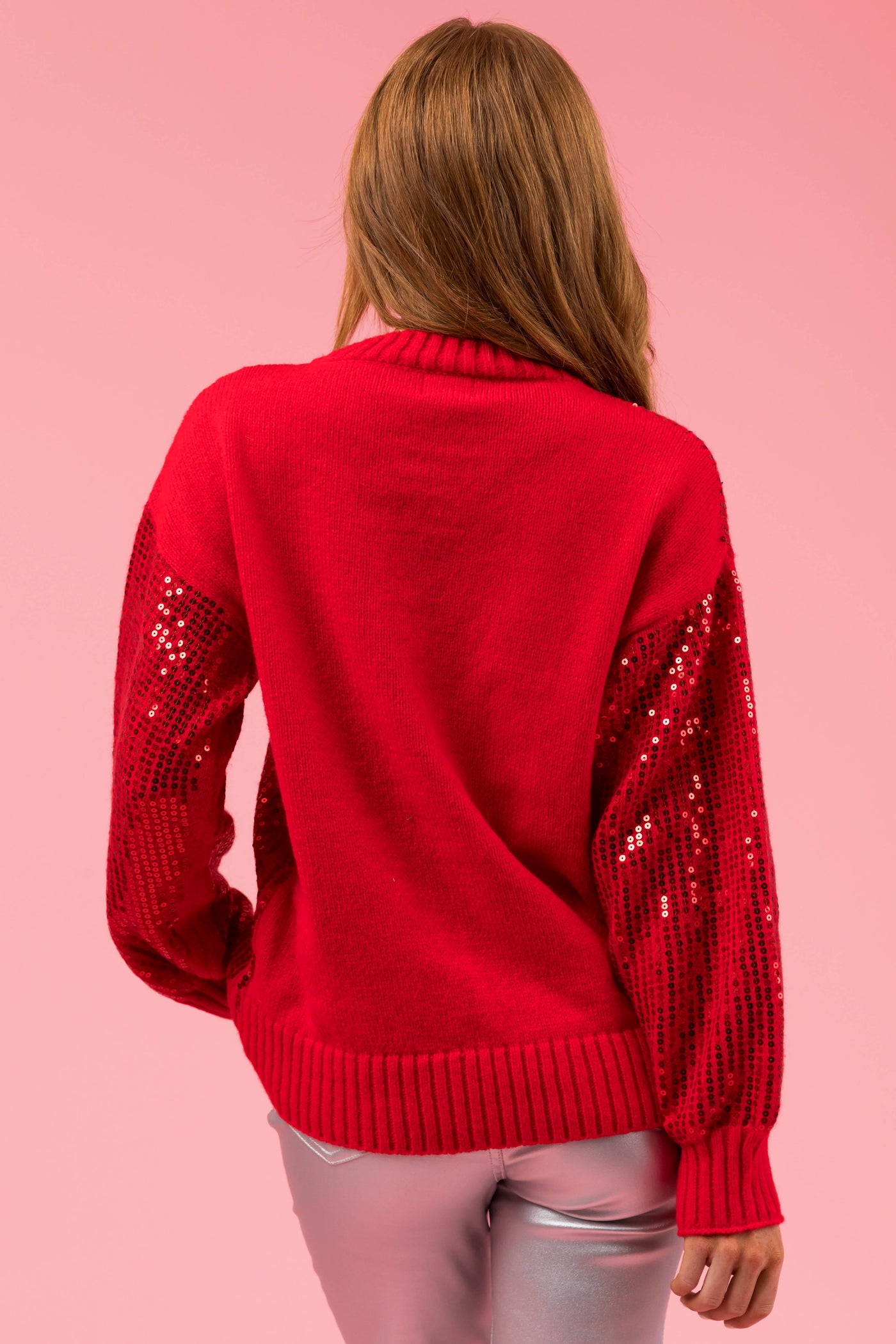 Lipstick 'Merry and Bright' Sequin Sweater