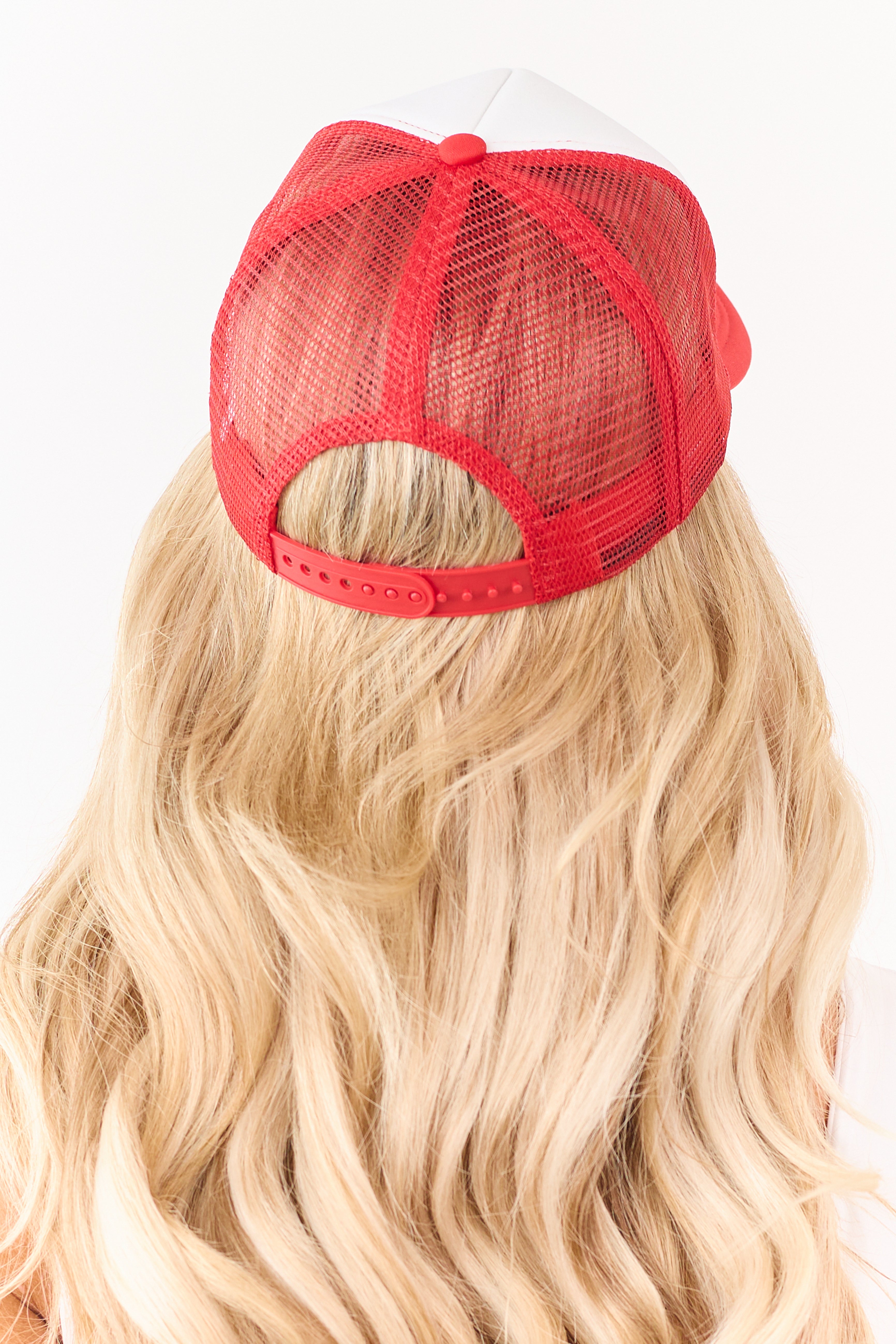 Lipstick 'I need a diet soda' Embroidered Trucker Hat