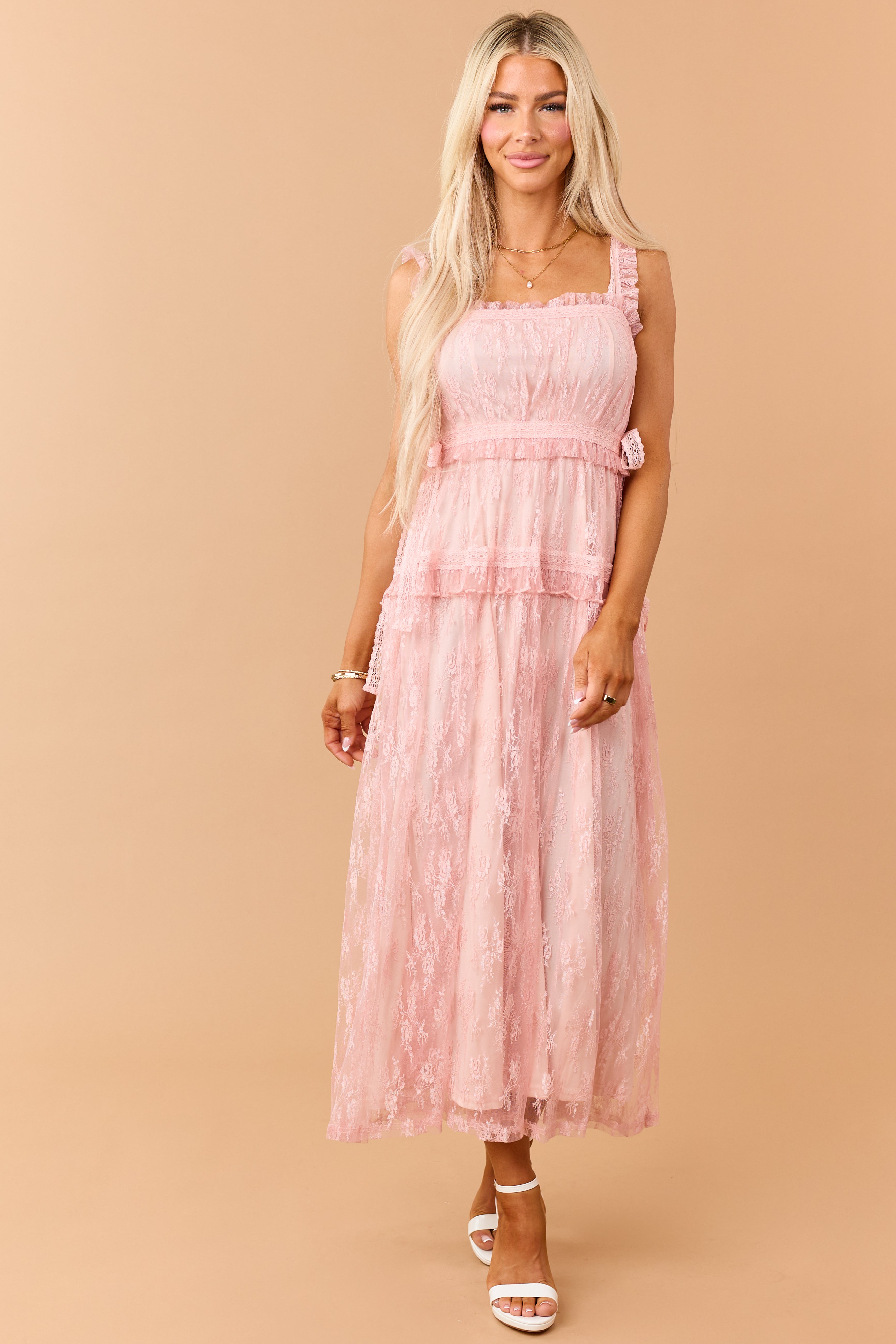 Listicle Cherry Blossom Floral Lace Maxi Dress | Lime Lush Boutique Listicle Cherry Blossom Floral Lace Maxi Dress | Lime Lush Boutique