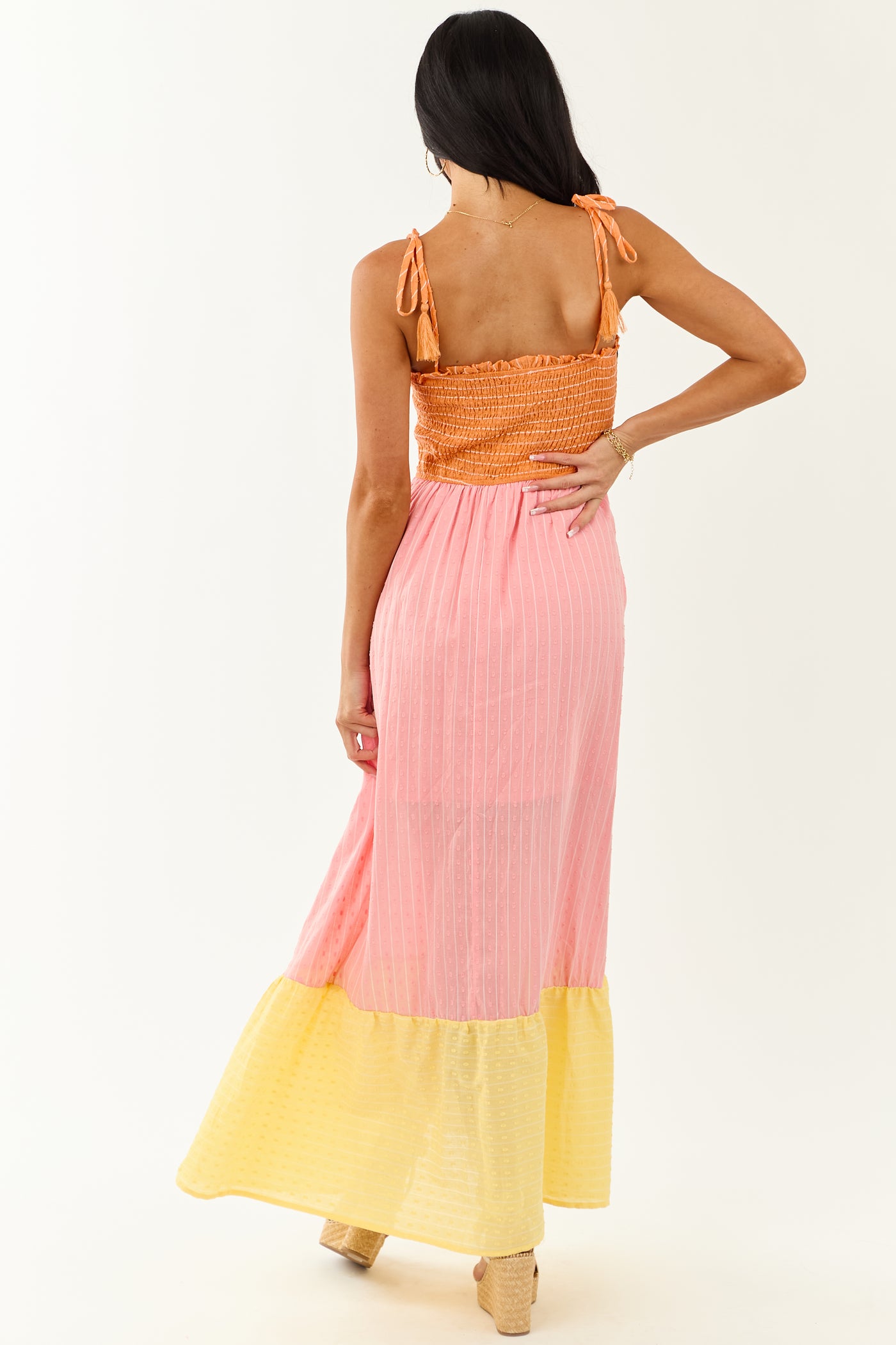 Lovelo Baby Pink Swiss Dot Cotton Maxi Dress | Lime Lush Boutique Lovelo Baby Pink Swiss Dot Cotton Maxi Dress | Lime Lush Boutique