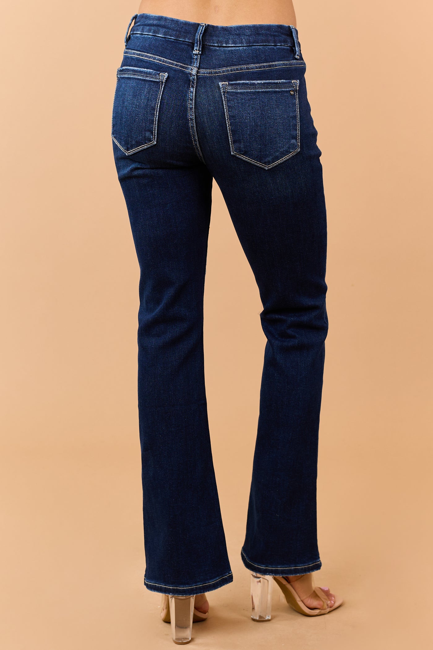 Mica Denim Dark Wash Stretchy Bootcut Jeans