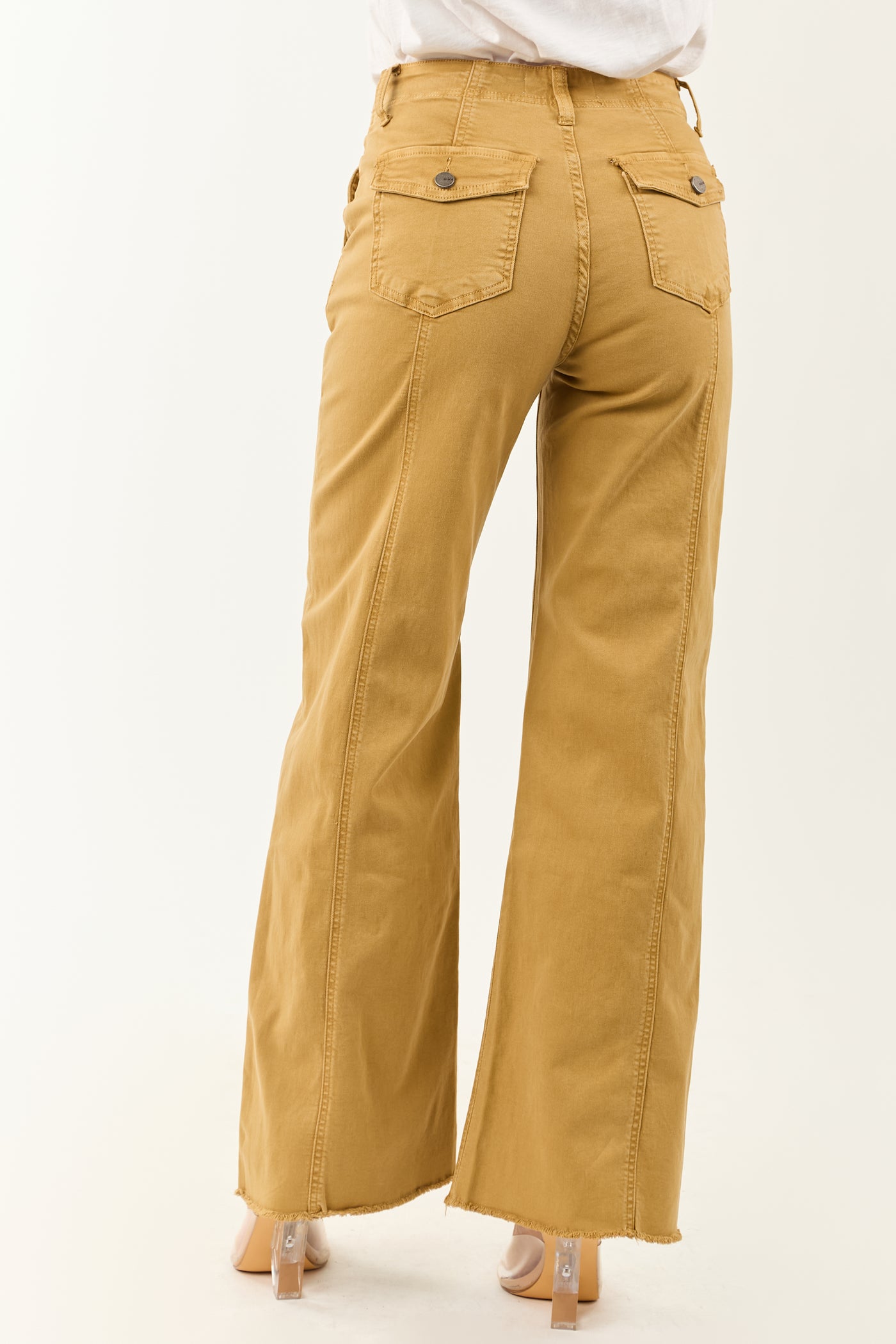 Mica Denim Desert Wide Leg High Rise Stretchy Jeans