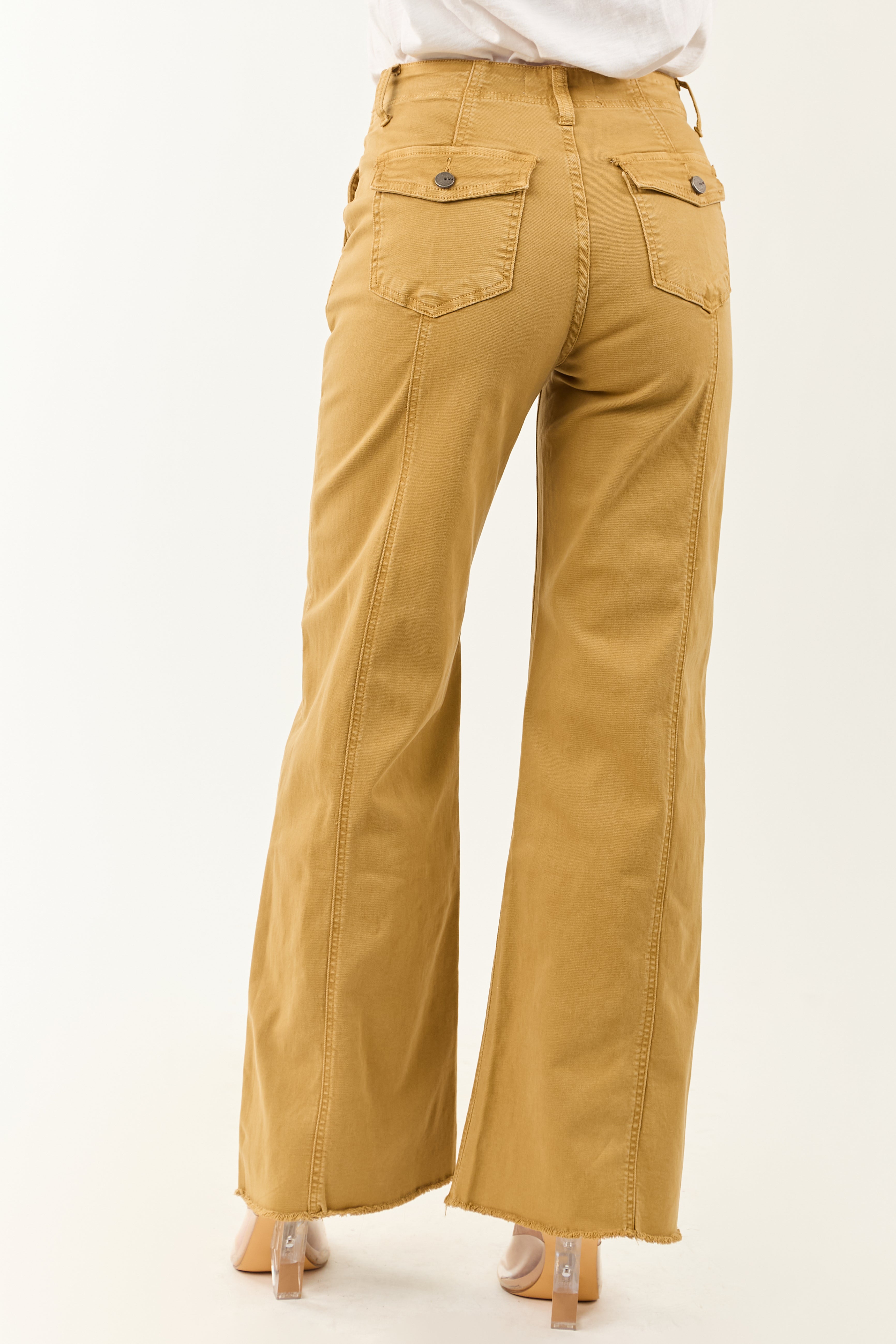 Mica Denim Desert Wide Leg High Rise Stretchy Jeans