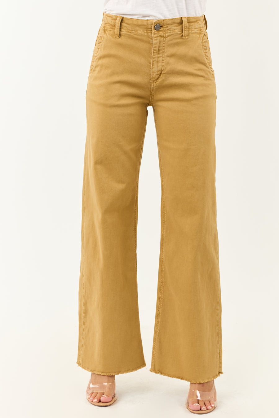Mica Denim Desert Wide Leg High Rise Stretchy Jeans