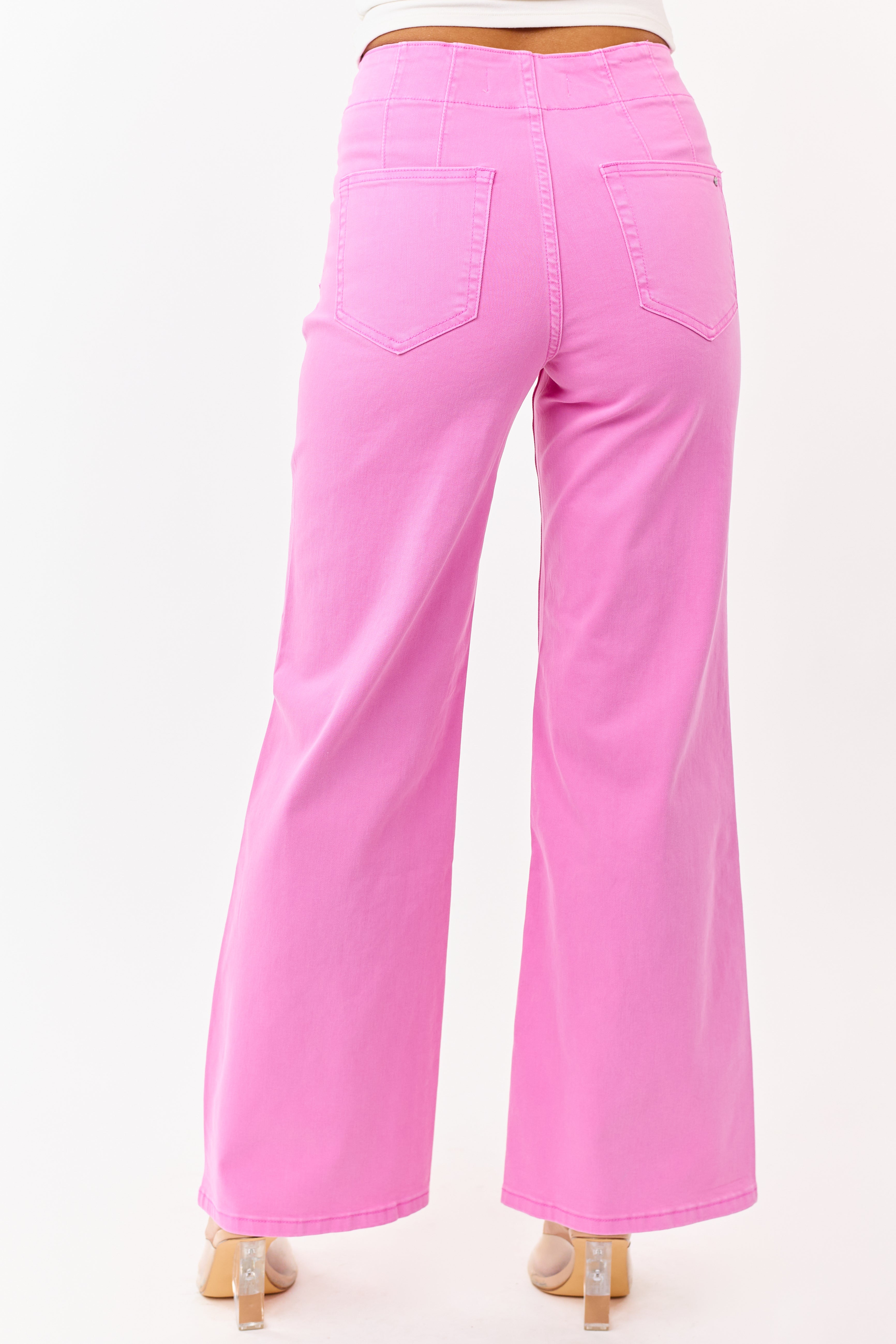 Mica Denim Mulberry Stretchy Wide Leg Jeans