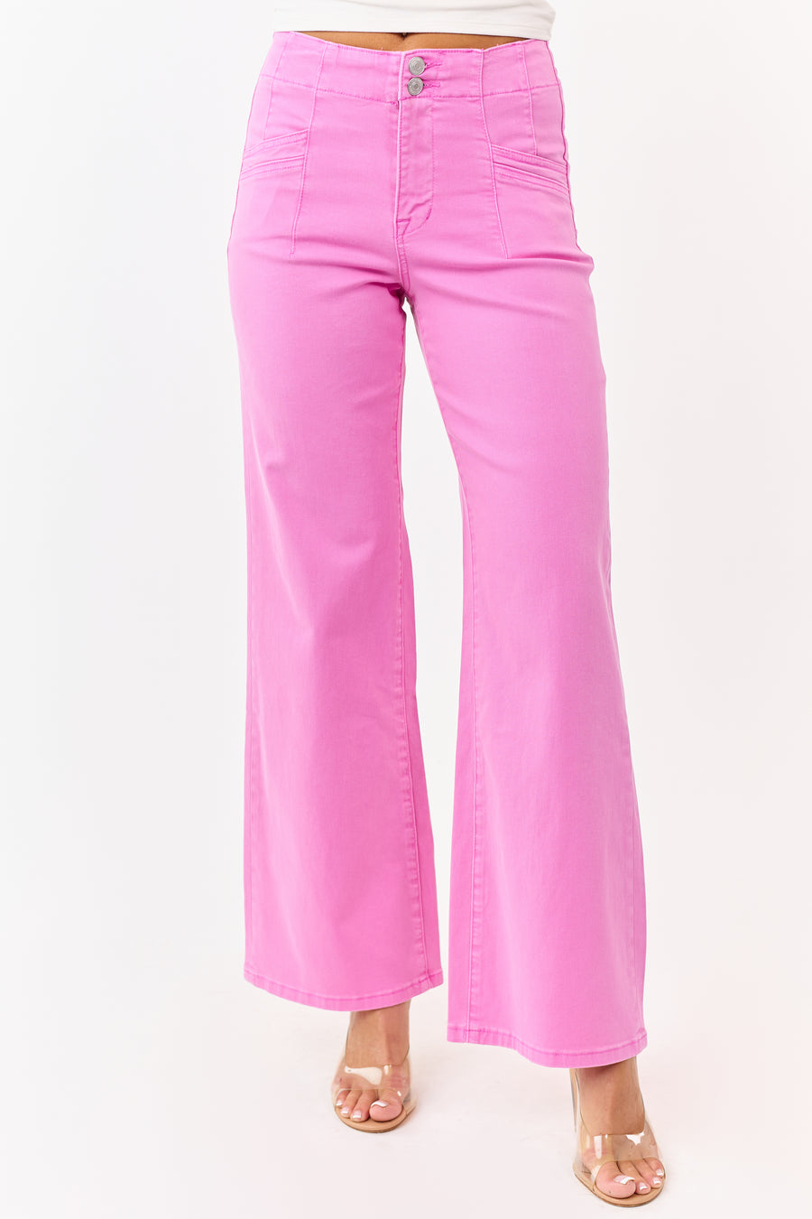 Mica Denim Mulberry Stretchy Wide Leg Jeans