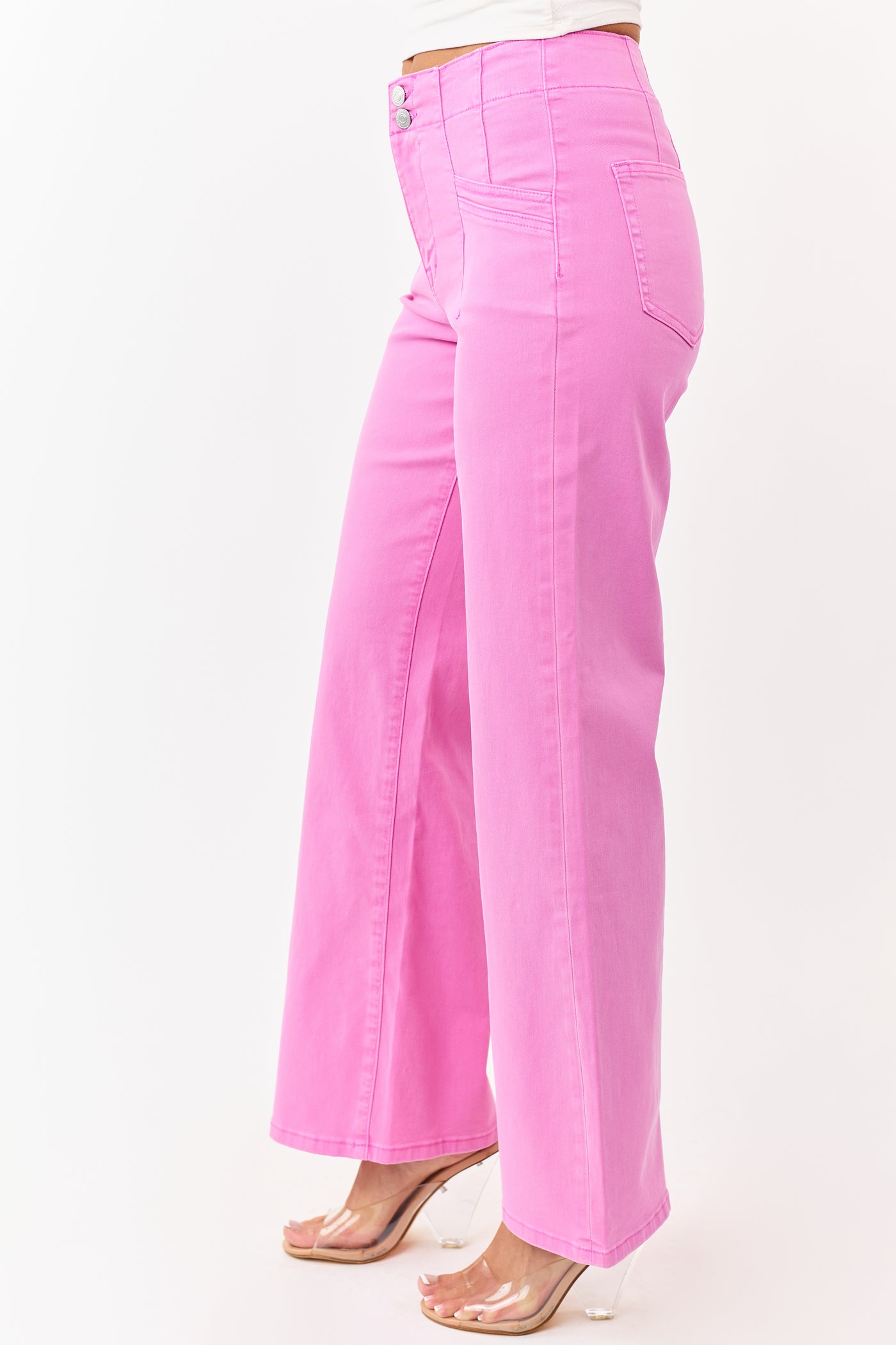 Mica Denim Mulberry Stretchy Wide Leg Jeans