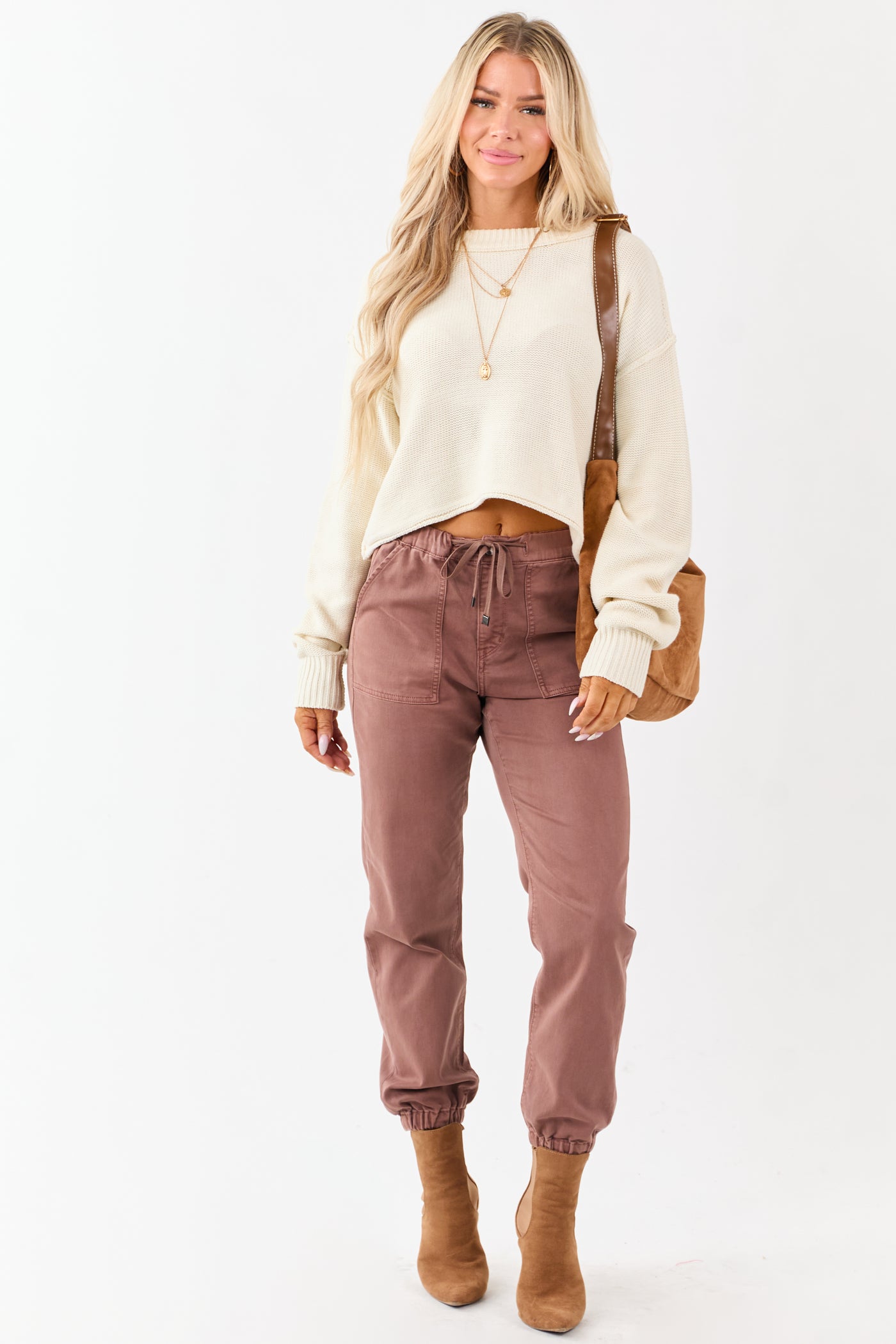 Mica Denim Sienna Cropped Jogger Jeans