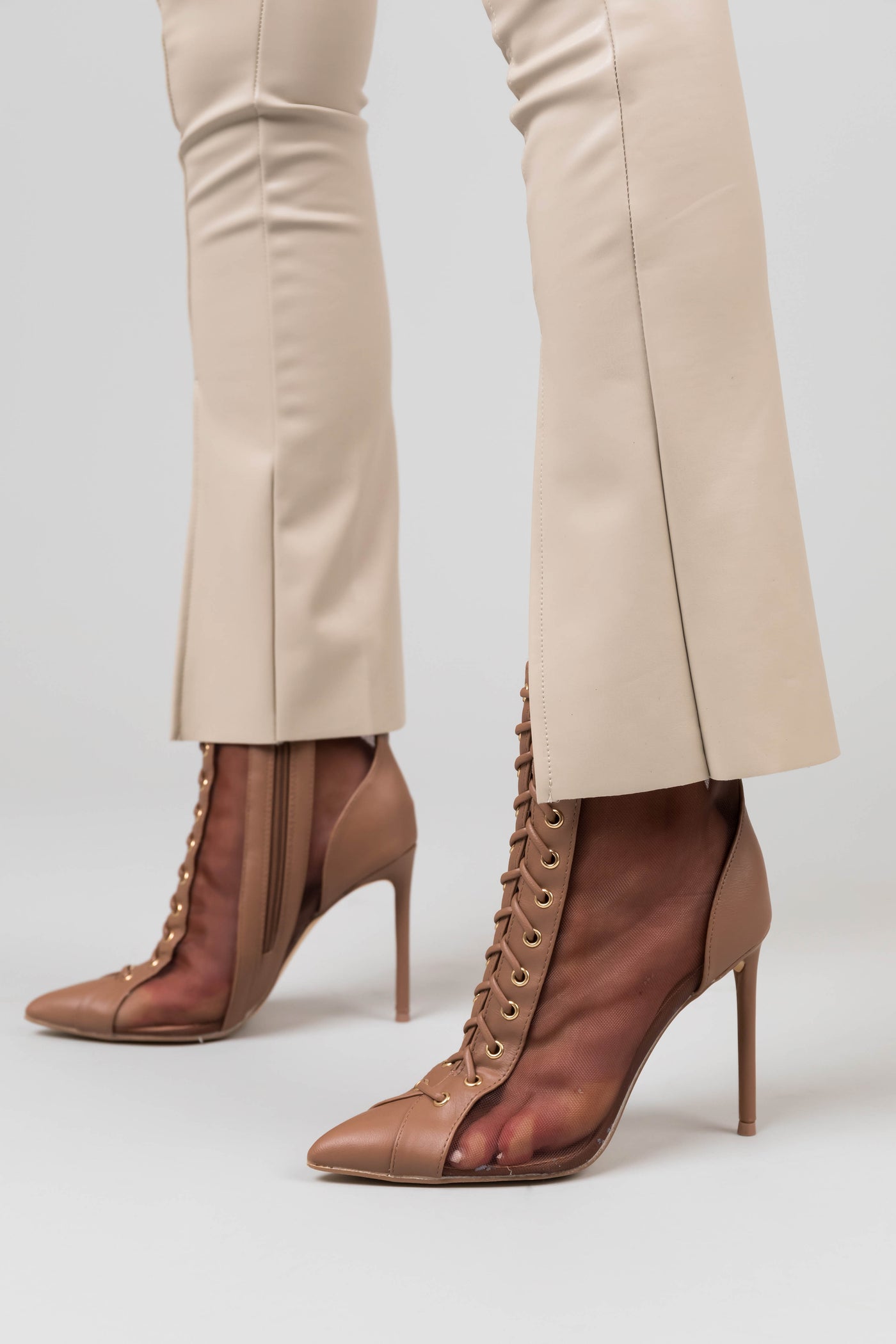 women's allnight lace-up stiletto dress booties Lace It Up Stiletto Booties
