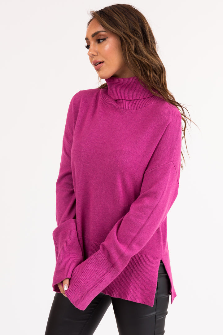 Mulberry Buttery Soft Turtleneck Sweater