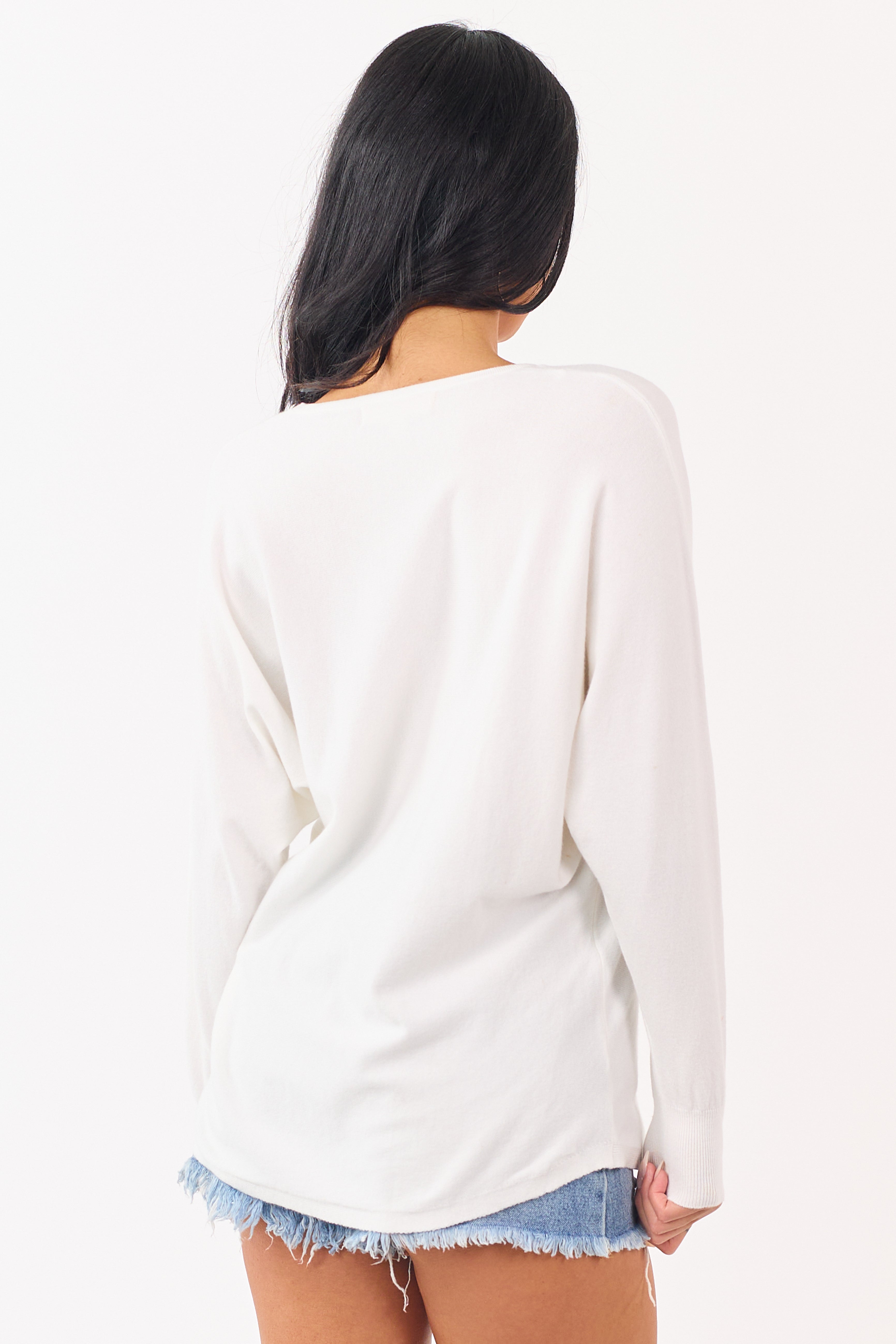 Off White 'LOVE' Graphic Lightweight Sweater