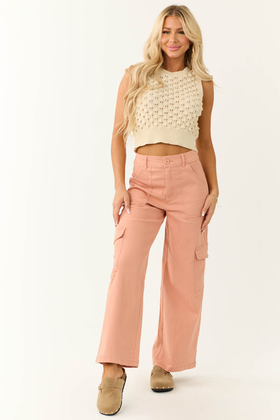 Lainey High Waist Cargo Pants
