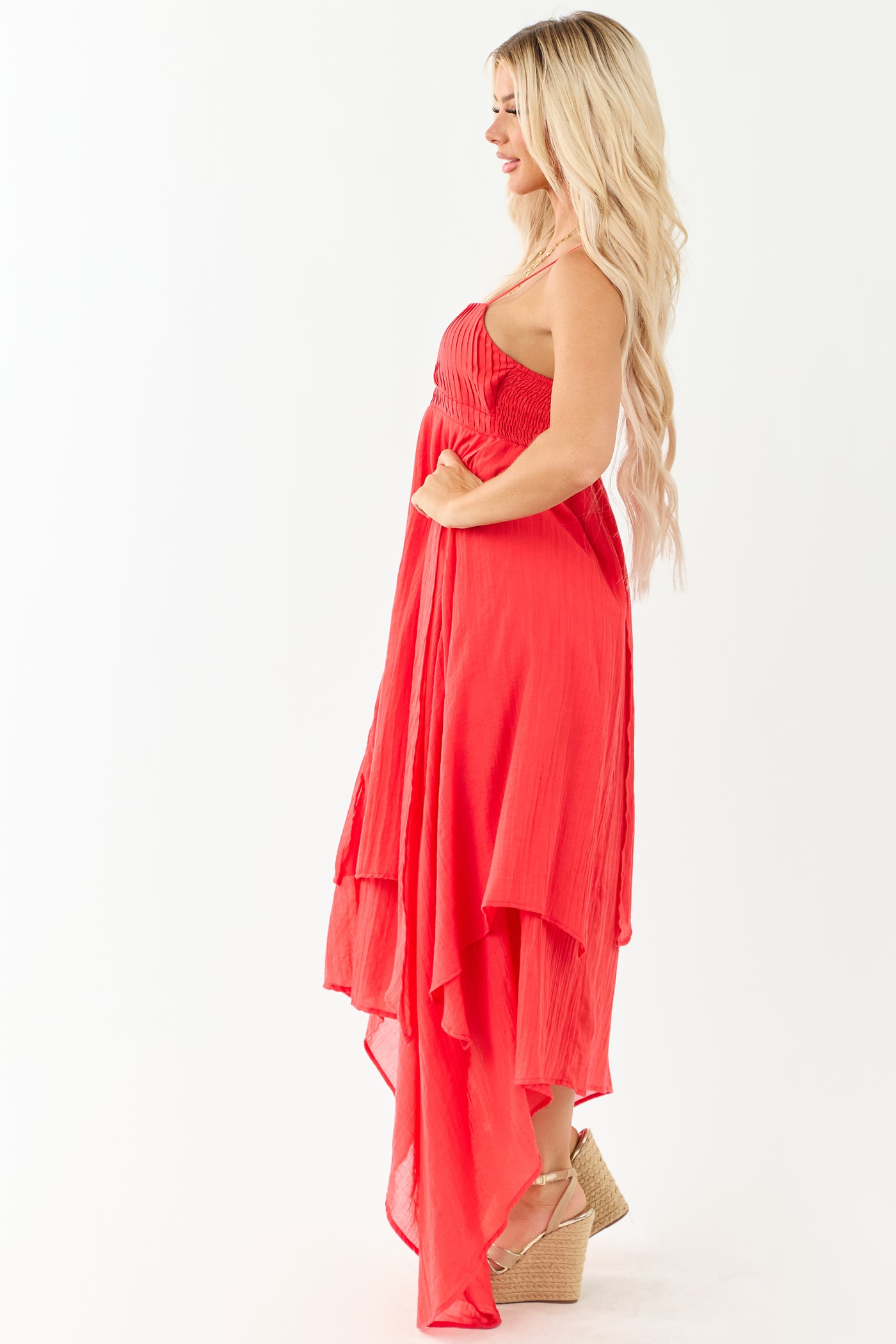 handkerchief maxi dress Poppy Red Layered Handkerchief Hem Maxi Dress handkerchief maxi dress Poppy Red Layered Handkerchief Hem Maxi Dress