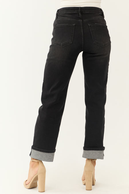 RISEN Low Rise Crop Boyfriend Jeans