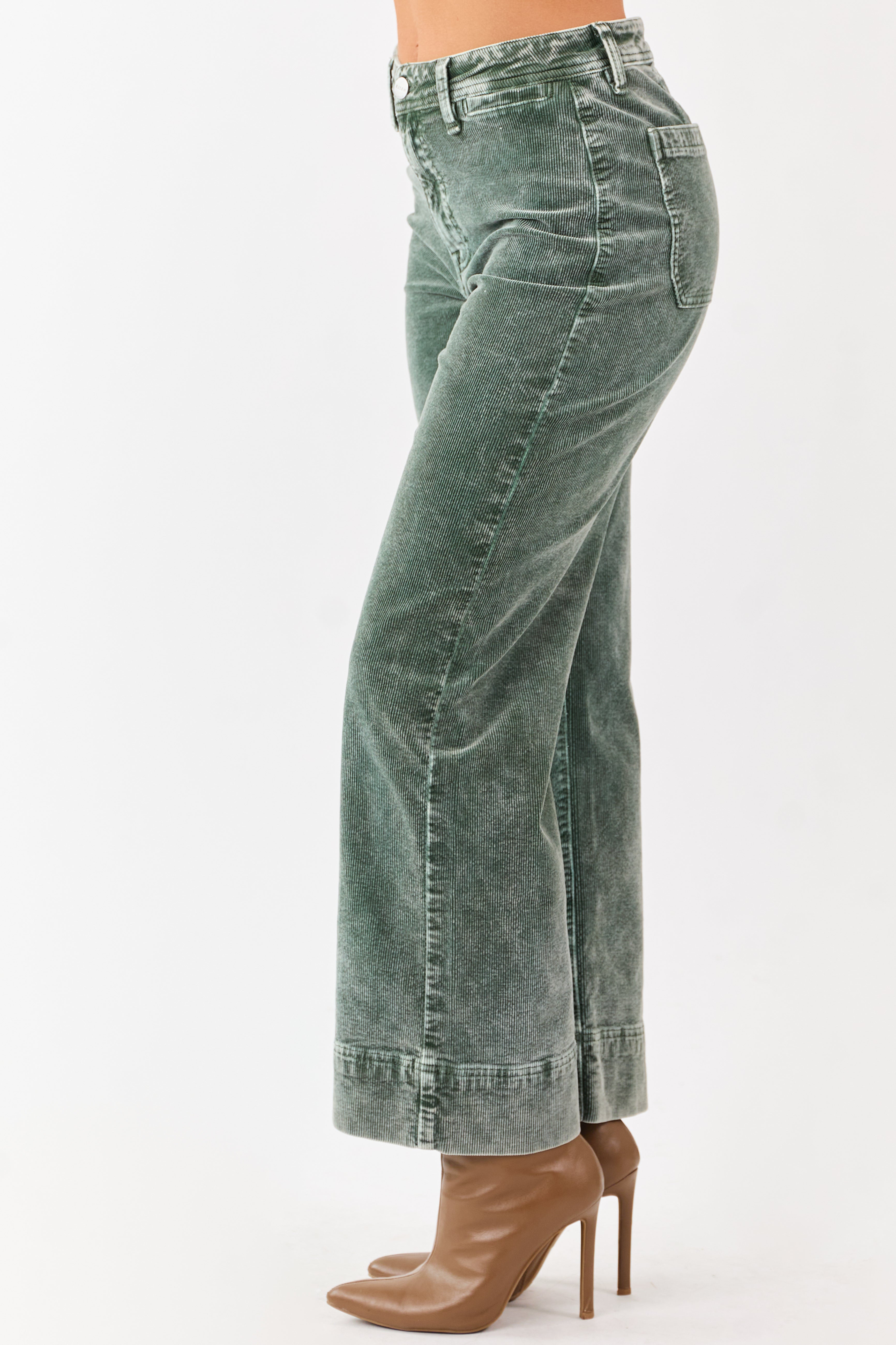 Risen Juniper Mineral Washed Corduroy Relaxed Pants
