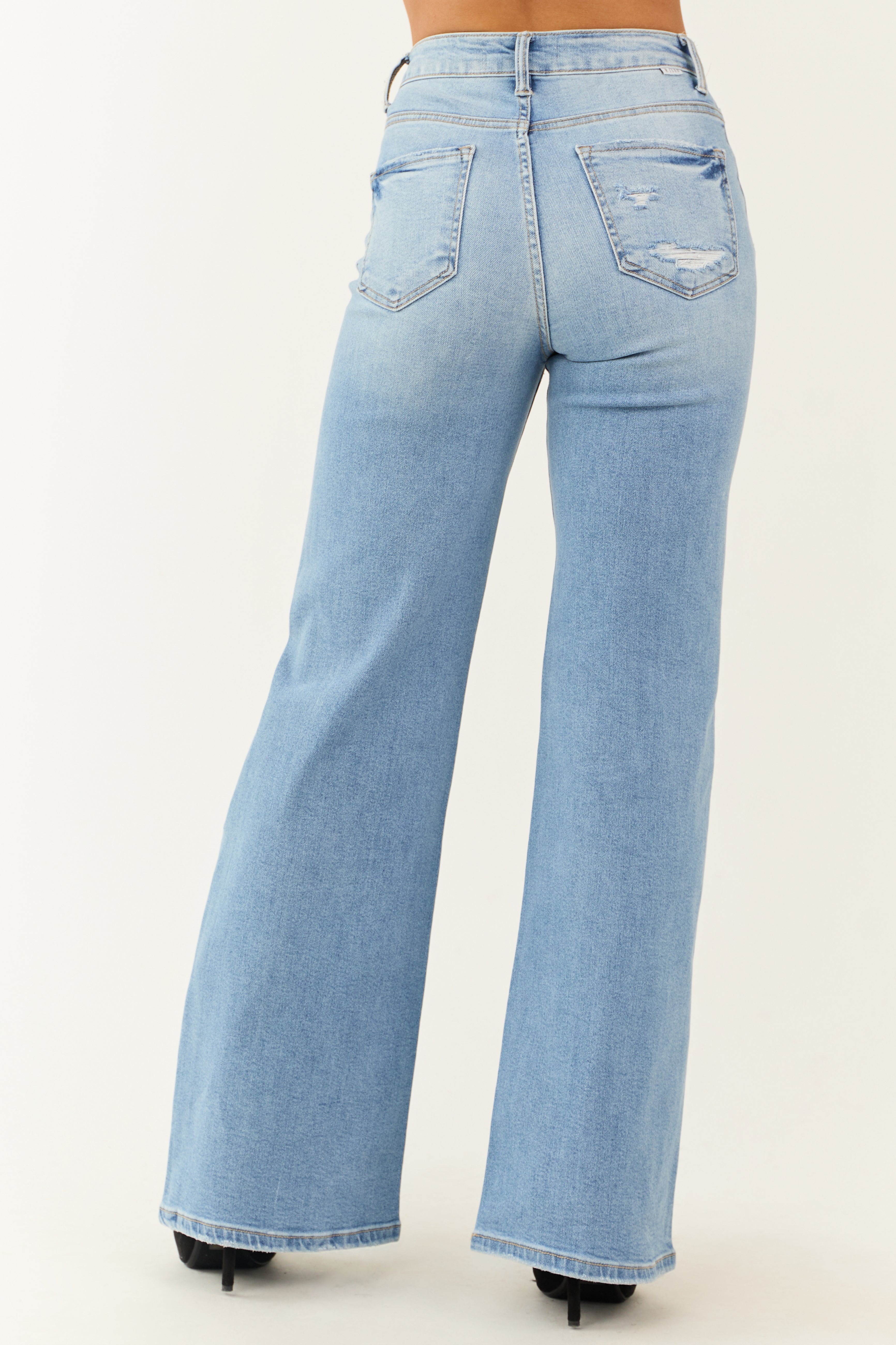 【Raucohouse】Bliss cat washed wide denim pants Bliss cat washed wide denim pants - Raucohouse | 60% - Asian