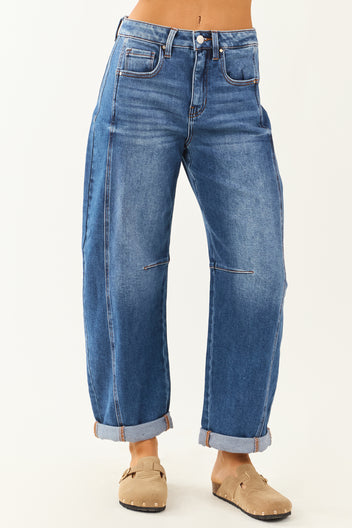RISEN 2‑Button Slouchy Jorts main image 0