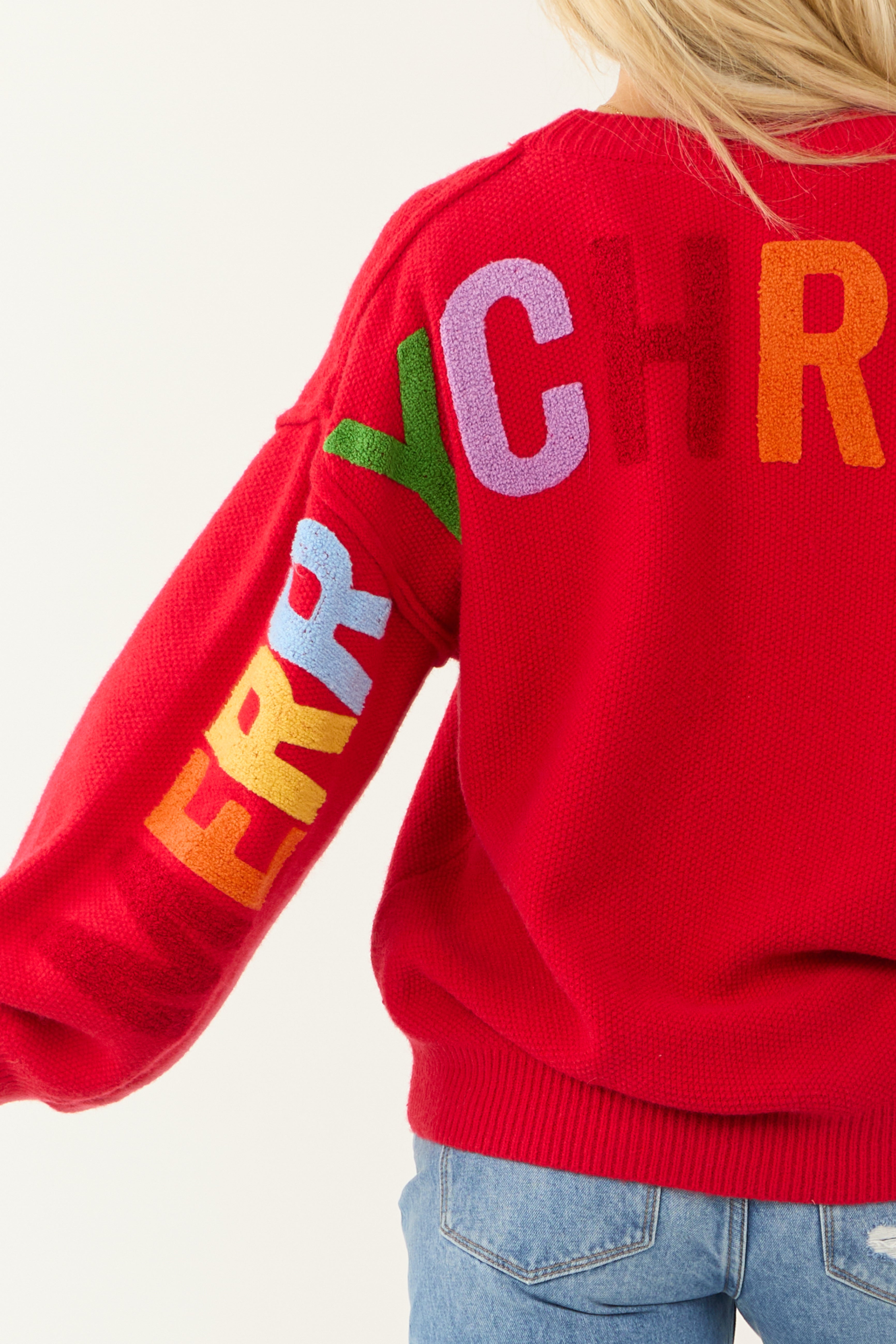 PRE-ORDER Ruby HO HO HO Multicolor Graphic Knit Sweater SHIP ETA 11/5