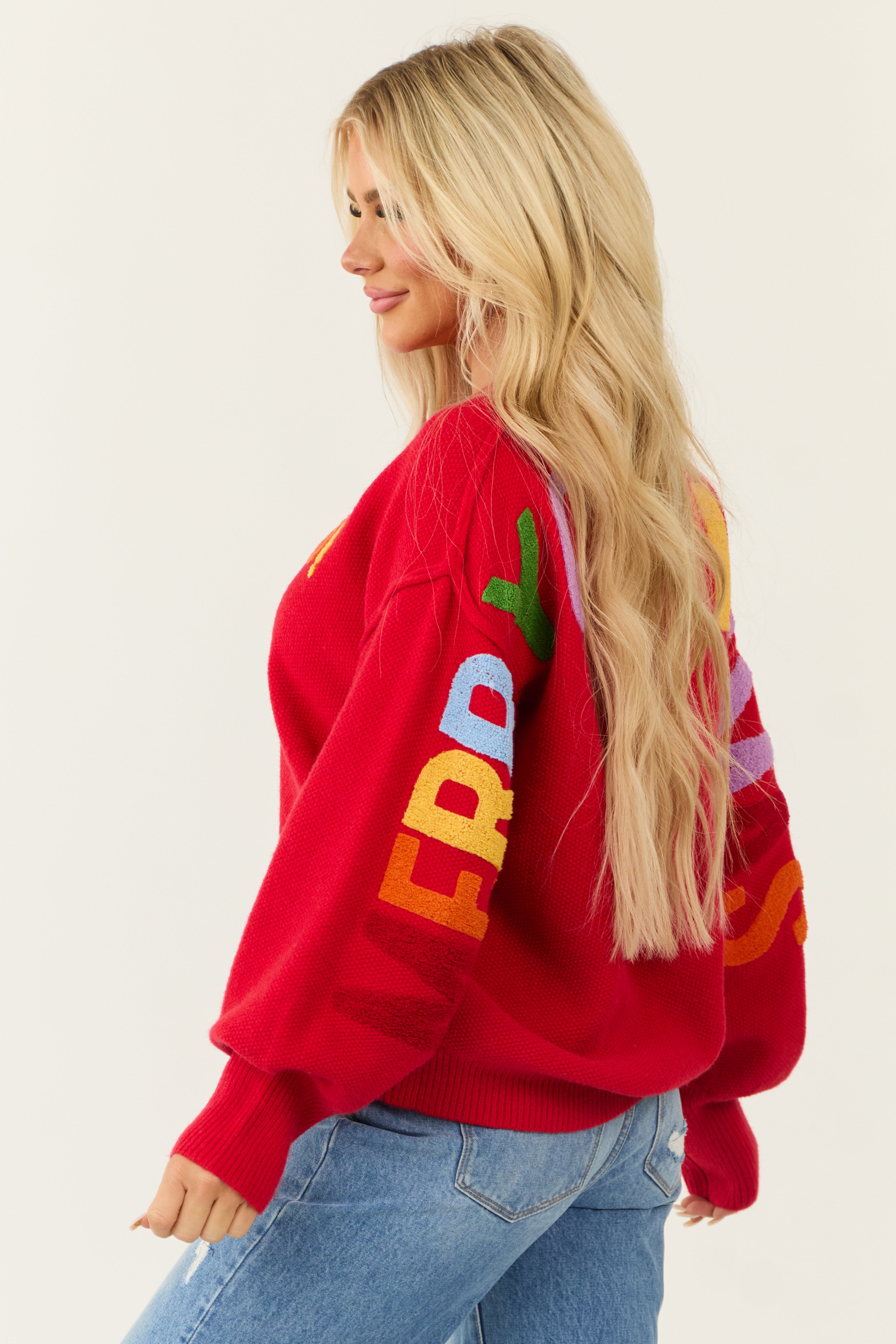 PRE-ORDER Ruby HO HO HO Multicolor Graphic Knit Sweater SHIP ETA 11/5