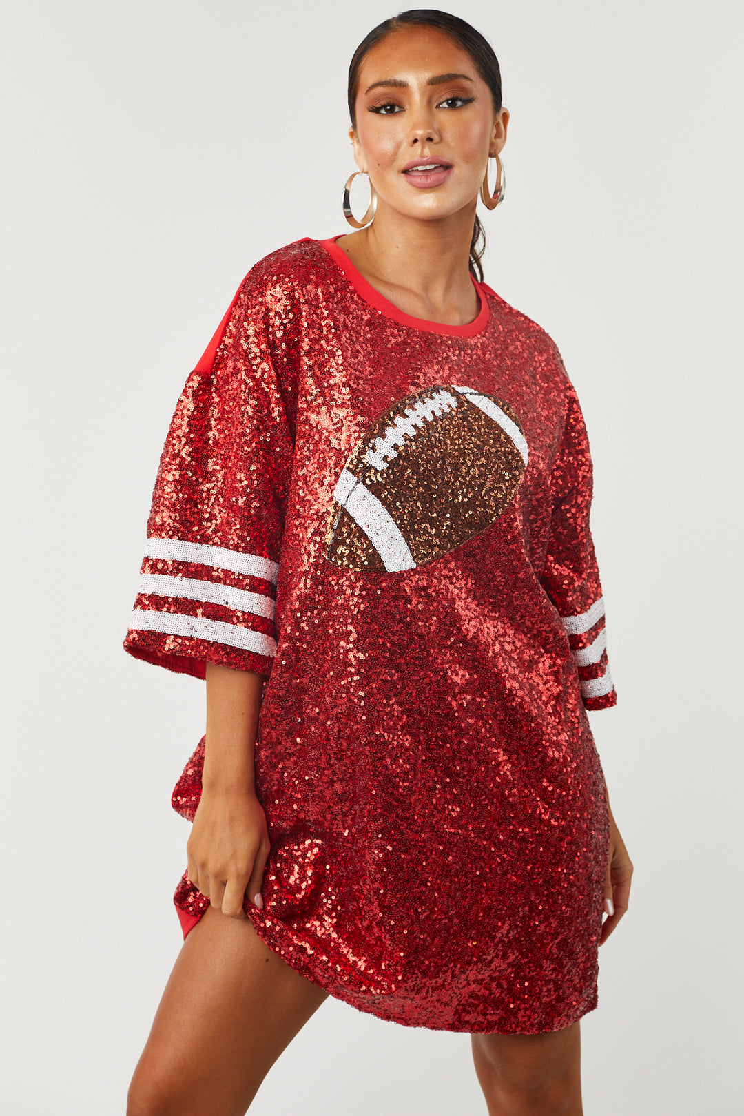 Sequin Buffalo Football Jersey Dress 