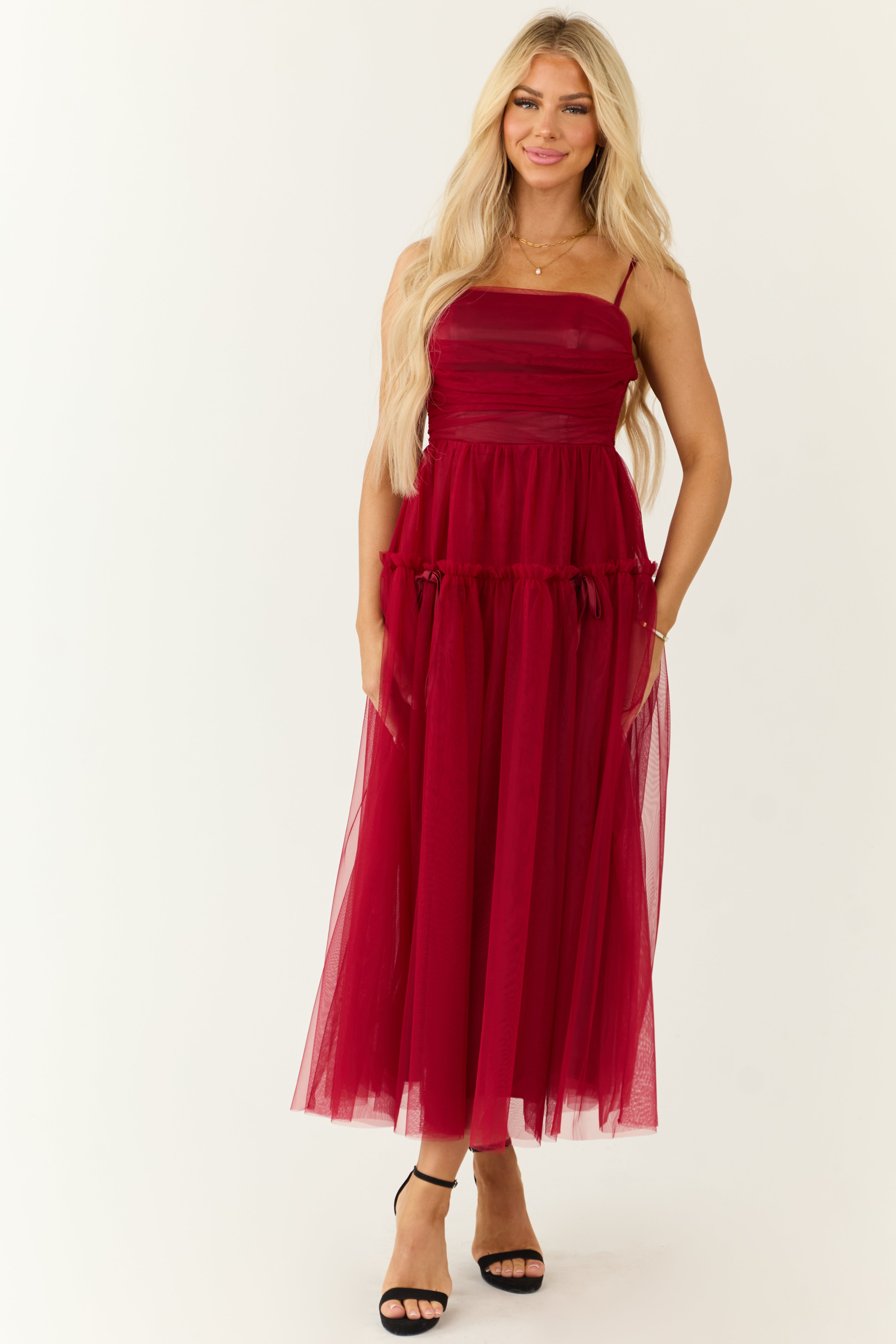 Ruby Square Neck Ruched Maxi Dress Ruby Square Neck Ruched Maxi Dress