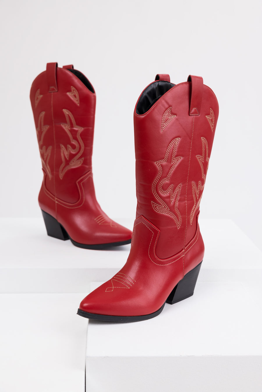 Ruby Embroidered Tall Western Boots