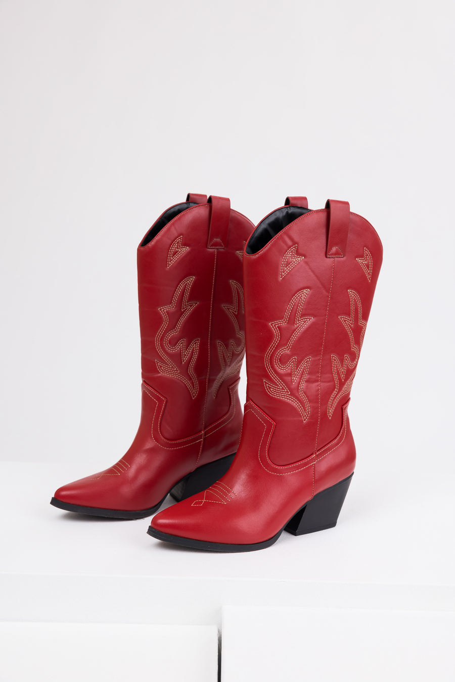 Ruby Embroidered Tall Western Boots