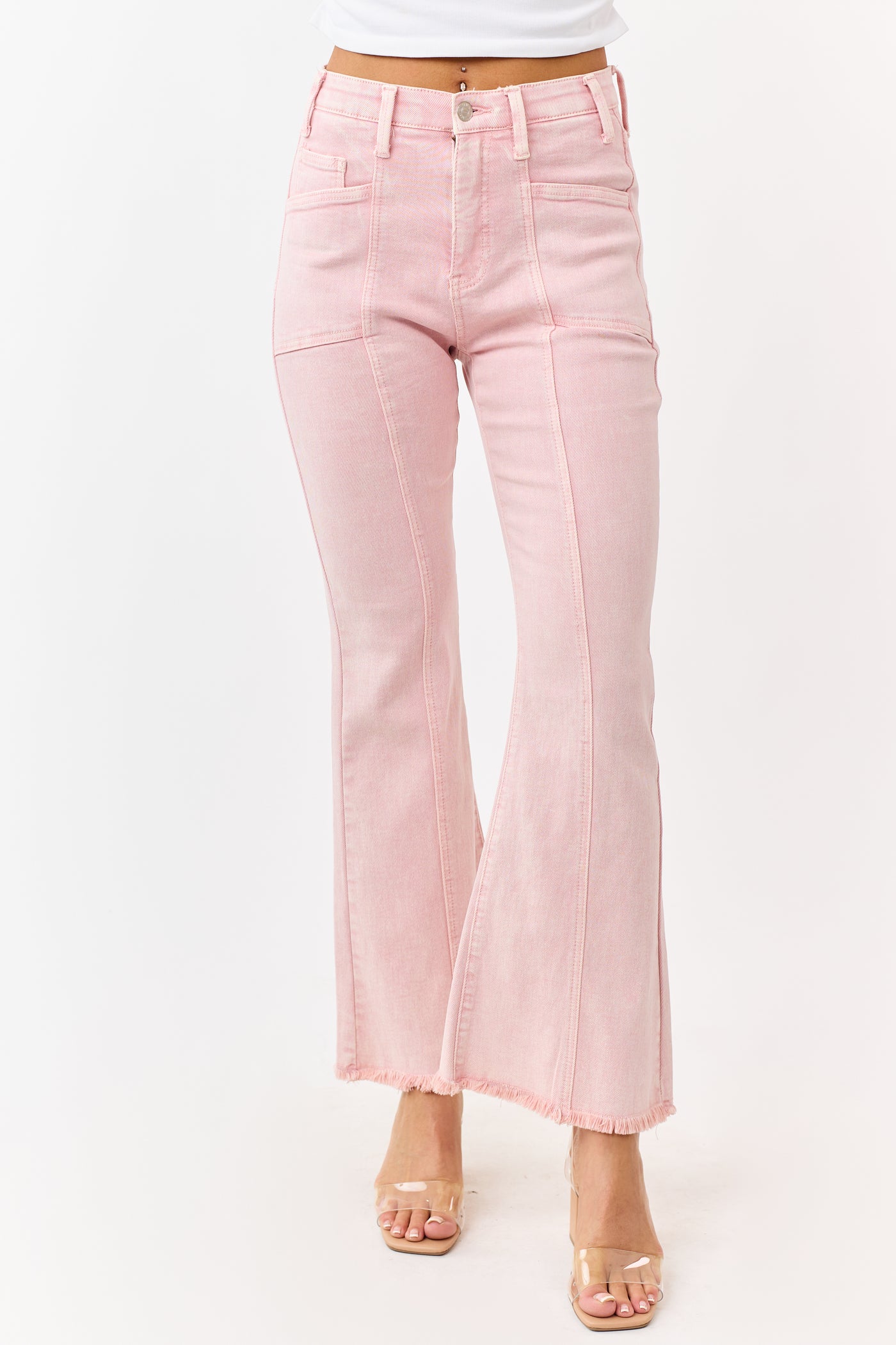 Saige Cherry Blossom Tummy Control Bootcut Jeans