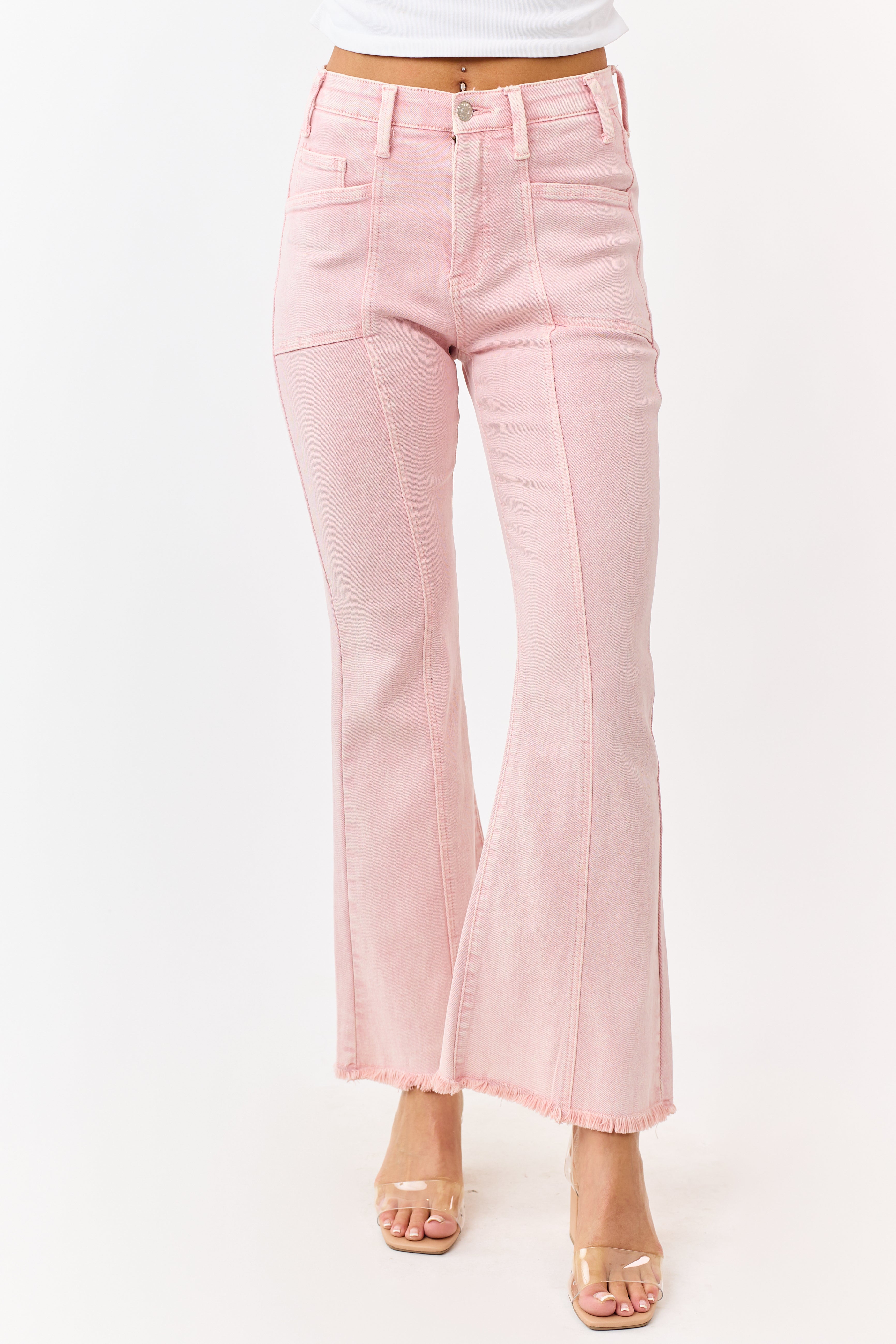 Saige Cherry Blossom Tummy Control Bootcut Jeans