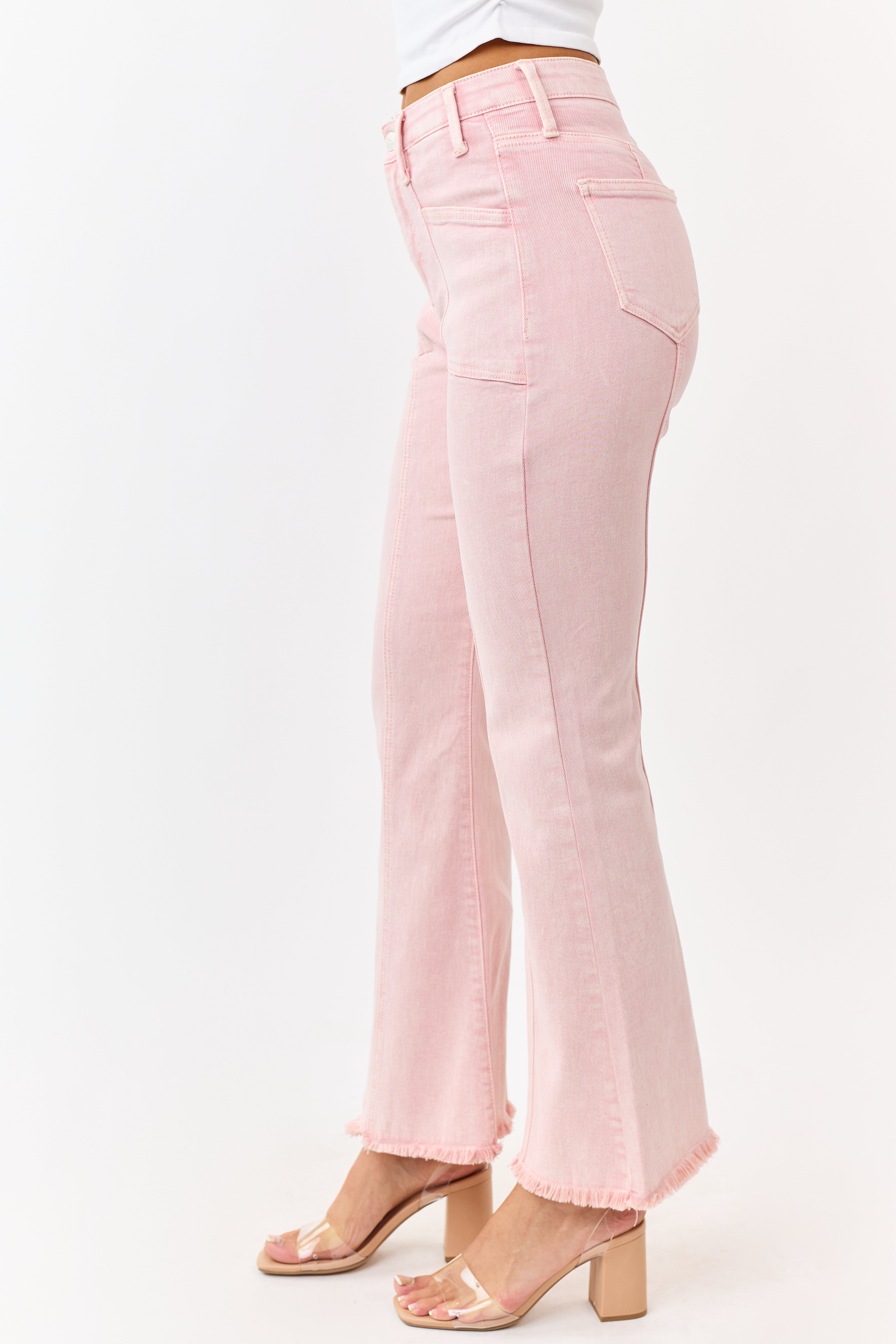Saige Cherry Blossom Tummy Control Bootcut Jeans