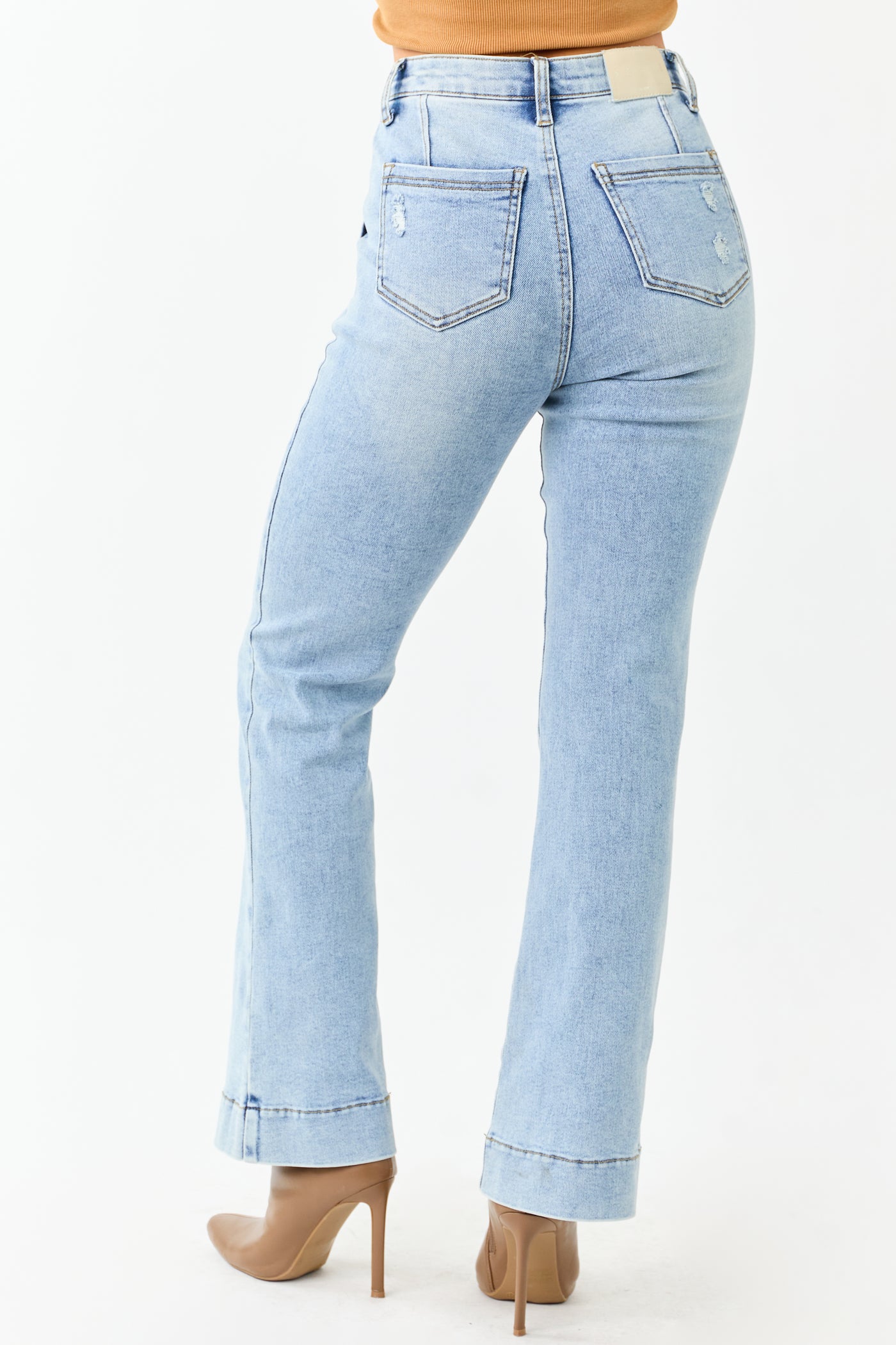 Saige Light Tummy Control Stretchy Bootcut Jeans