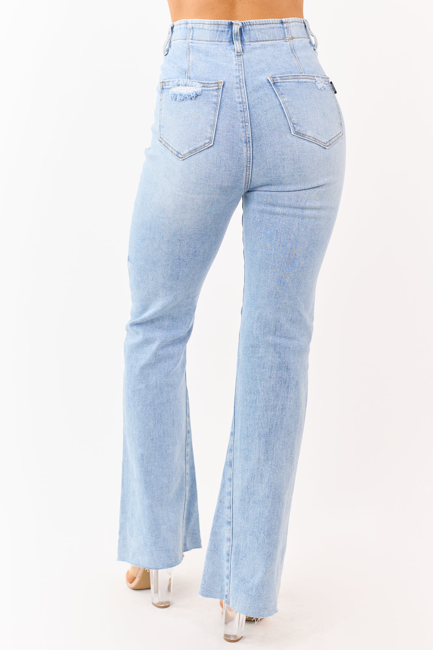 Saige Light Tummy Control Stretchy Flare Jeans