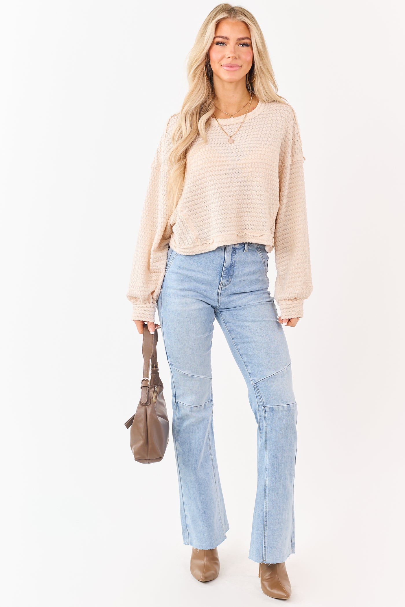 Saige Light Tummy Control Stretchy Flare Jeans