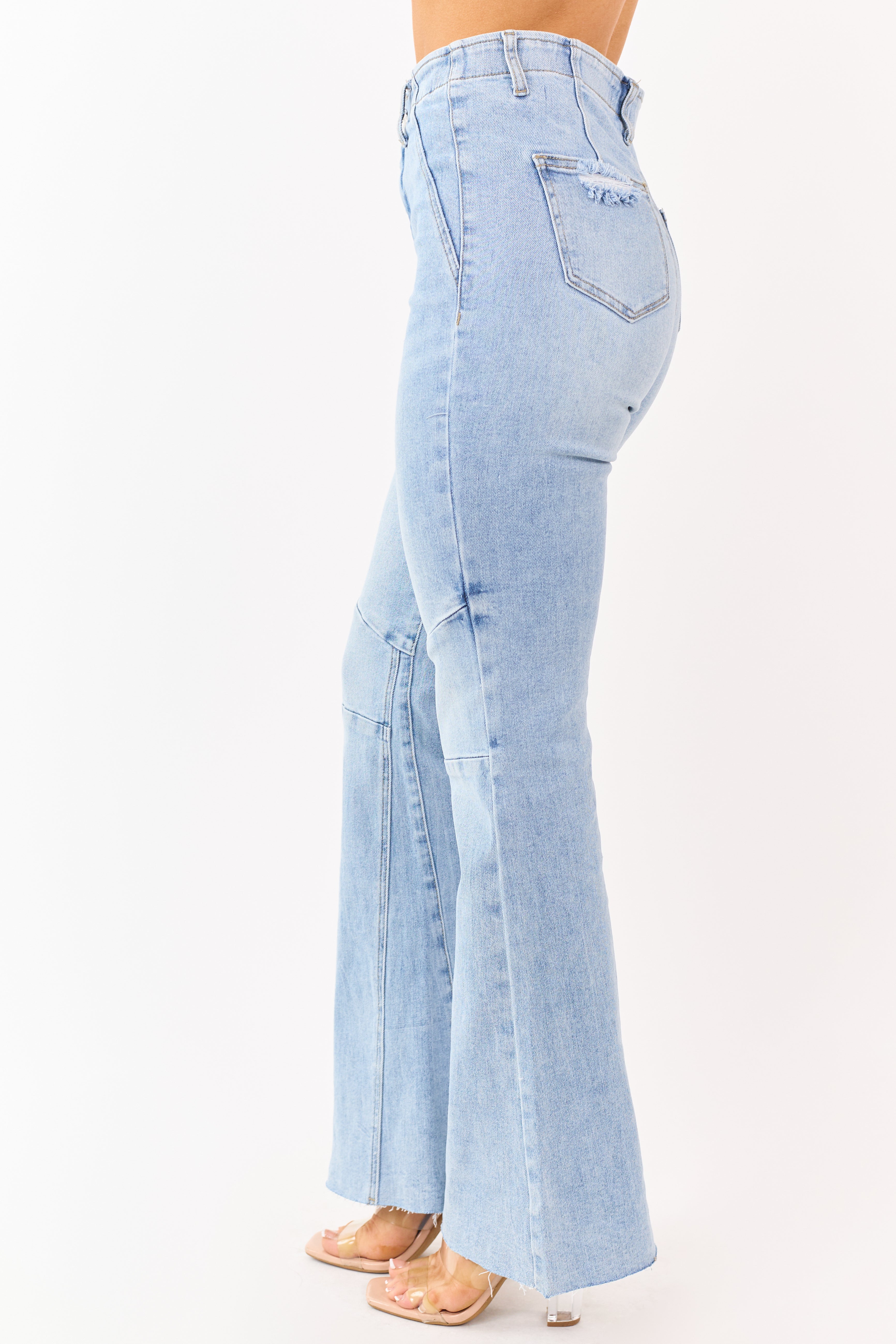 Saige Light Tummy Control Stretchy Flare Jeans