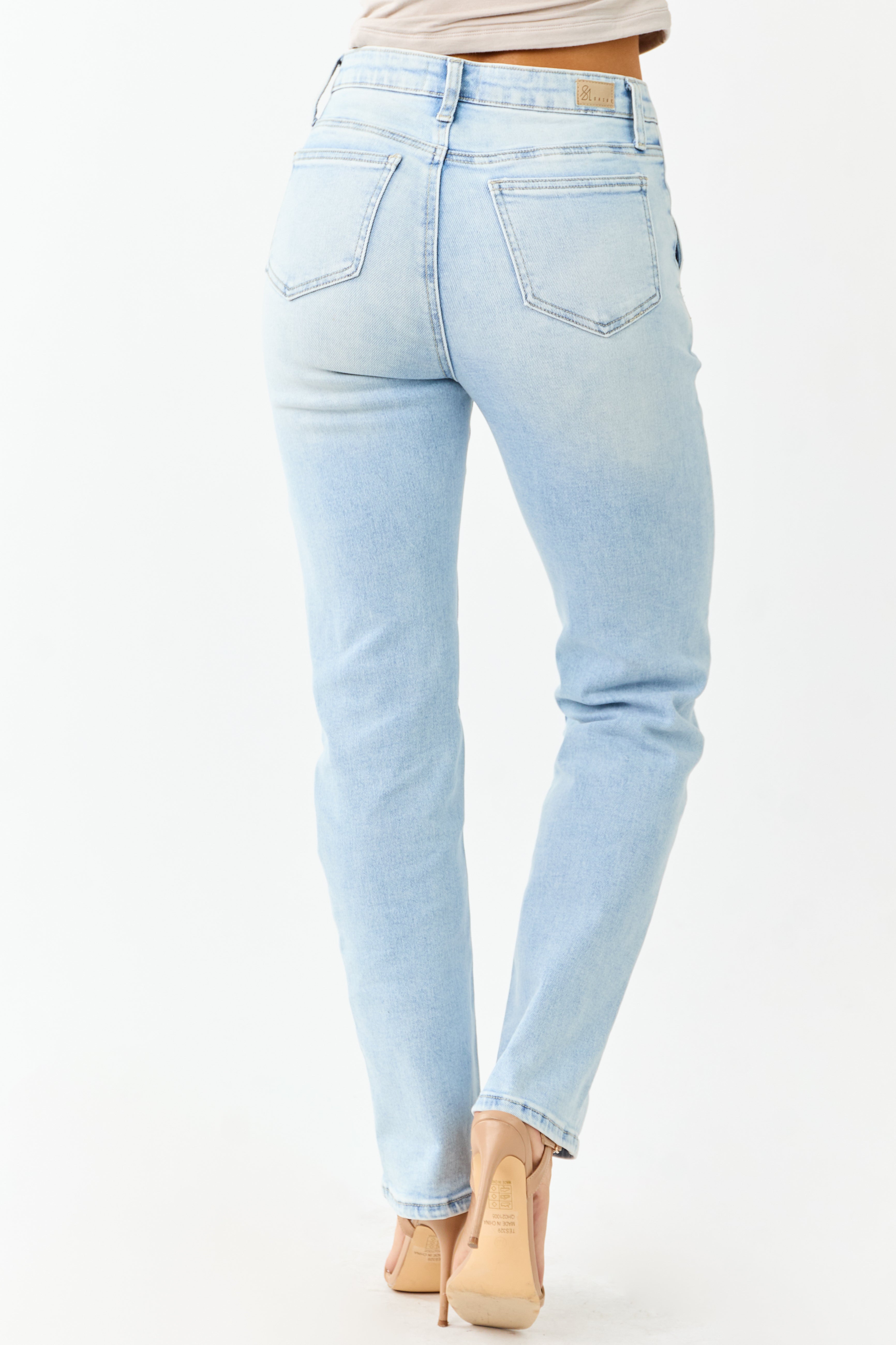 Saige Light Tummy Control Stretchy Straight Jeans