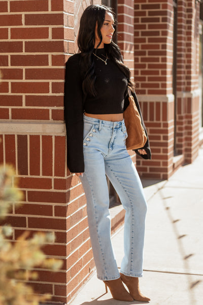 Saige Light Tummy Control Stretchy Straight Jeans