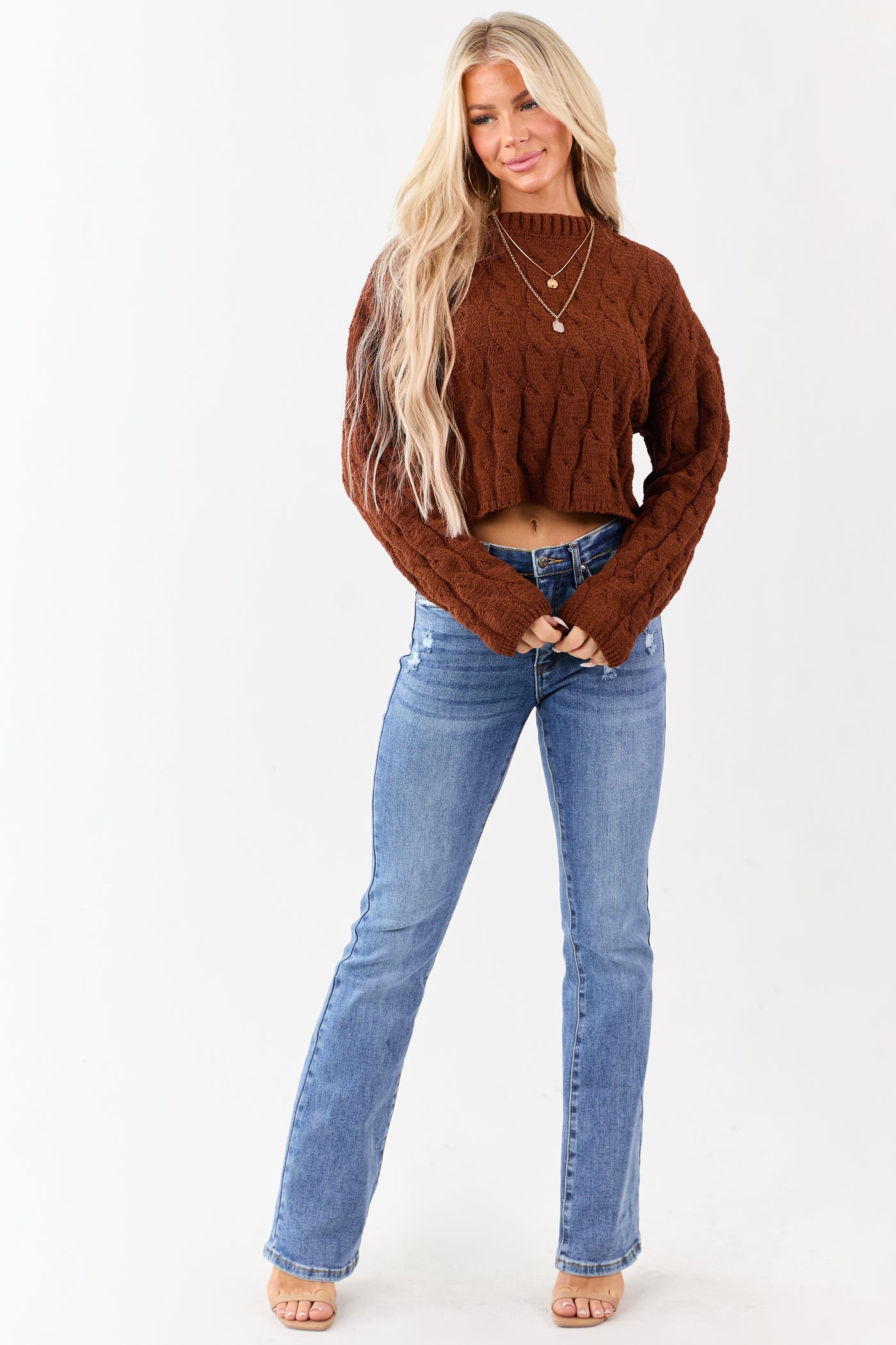 Saige Medium Tummy Control Stretchy Slim Bootcut Jeans