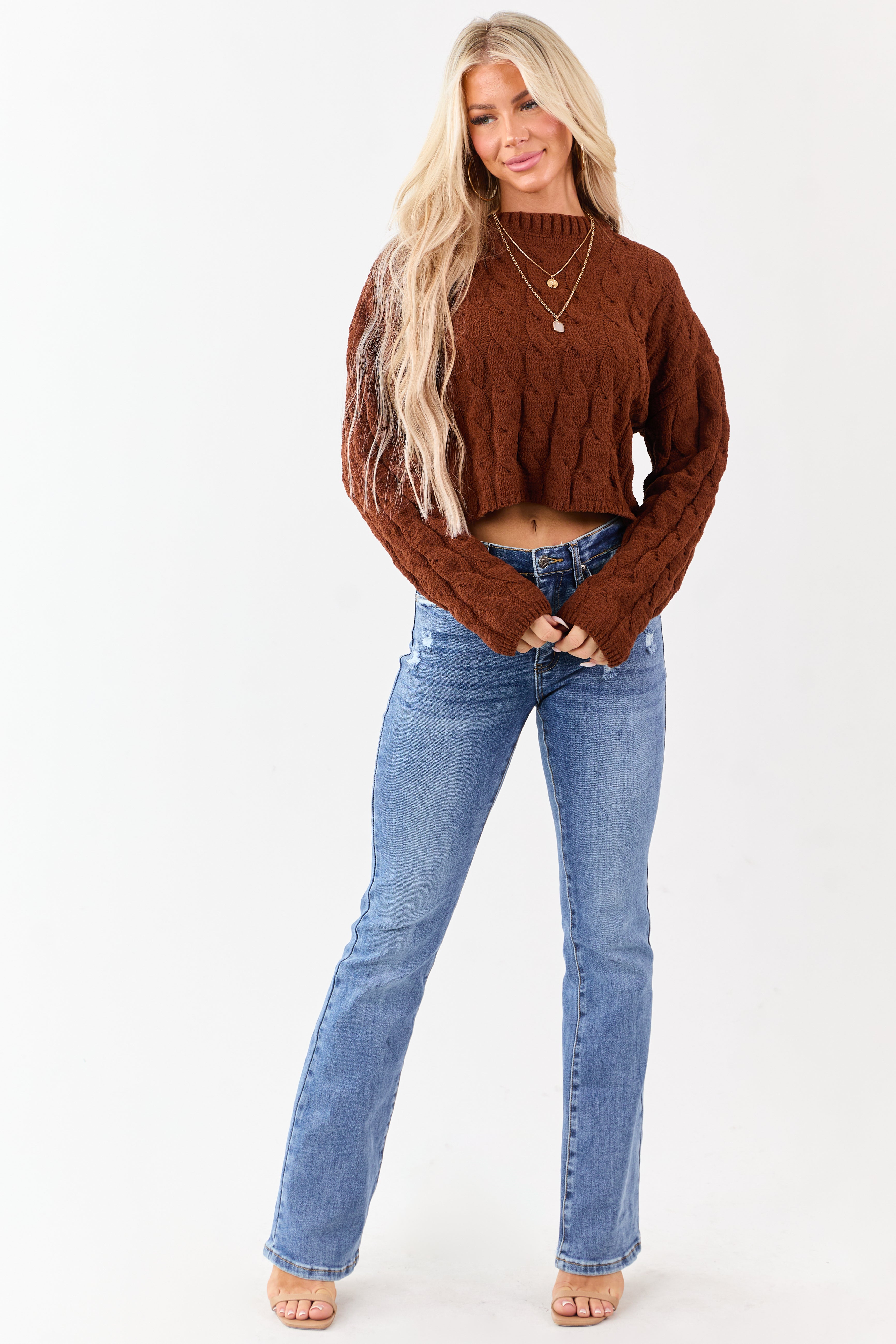 Saige Medium Tummy Control Stretchy Slim Bootcut Jeans