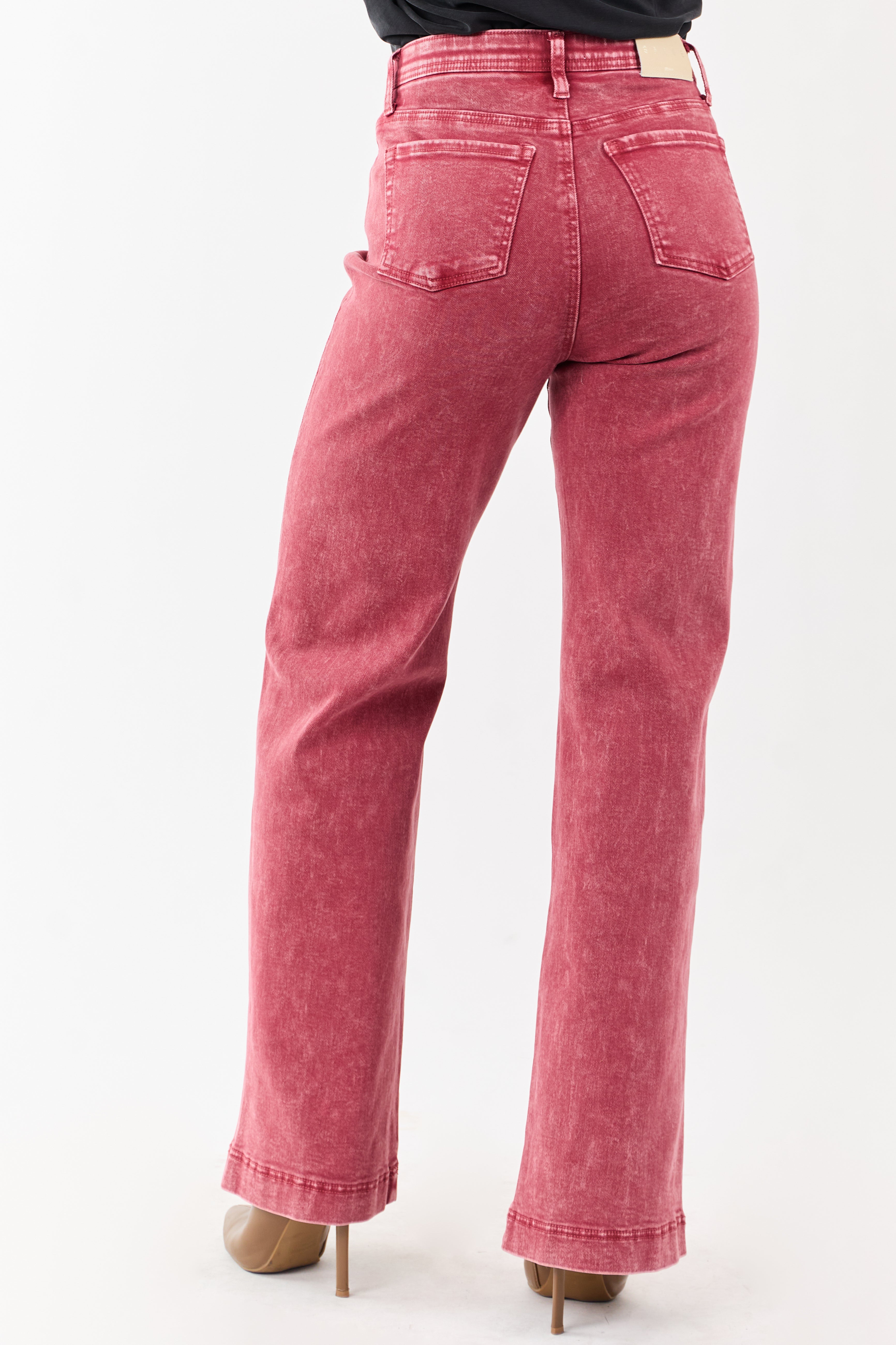 Saige Ruby Tummy Control Straight Stretchy Jeans