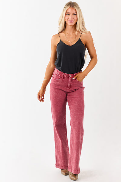 Saige Ruby Tummy Control Straight Stretchy Jeans