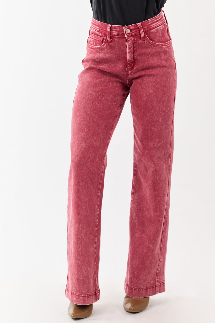 Saige Ruby Tummy Control Straight Stretchy Jeans