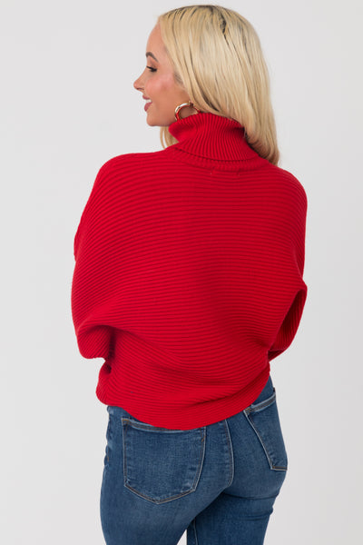 Scarlet Long Sleeve Turtleneck Knit Sweater
