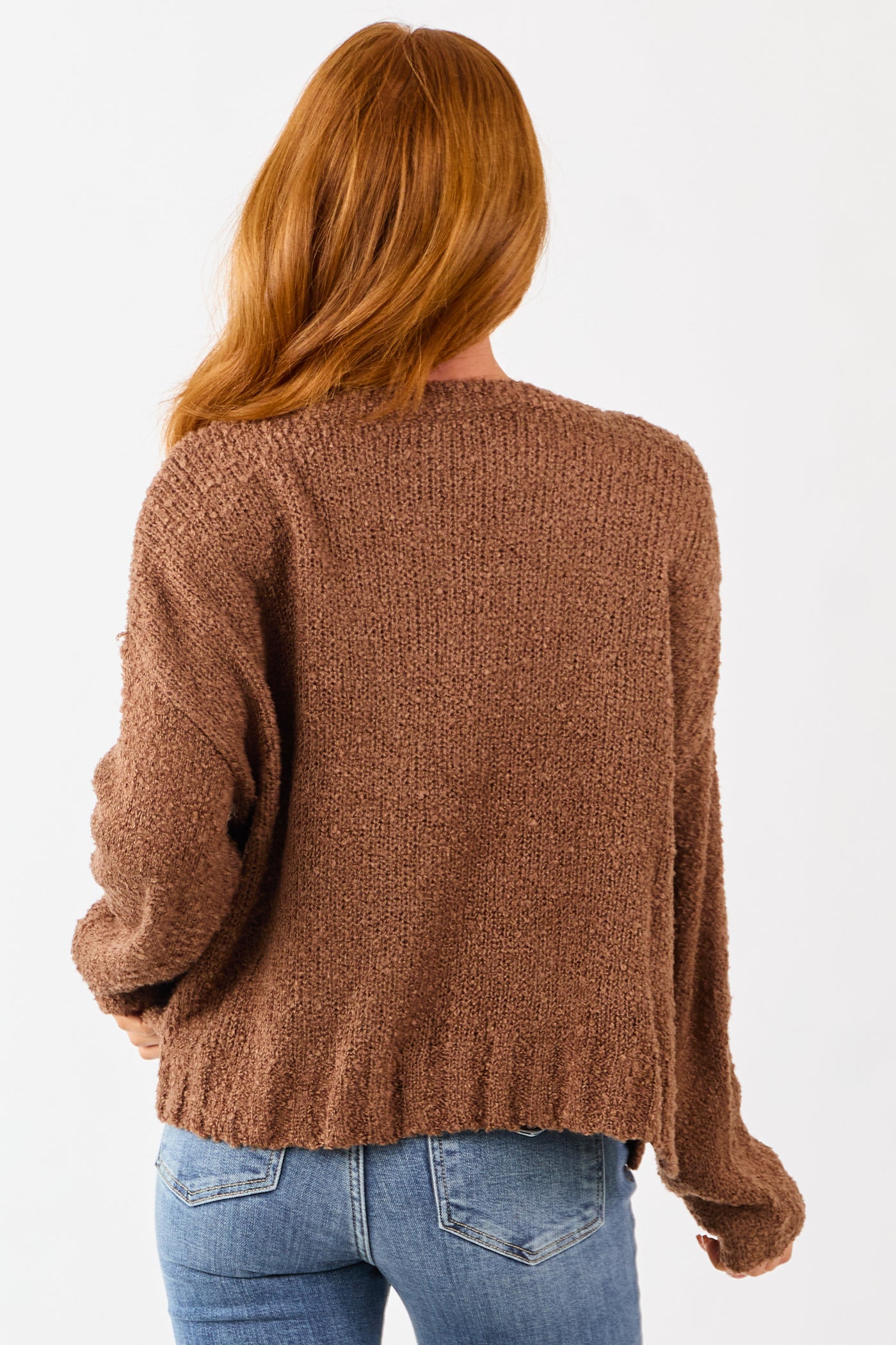 Sepia 'Texas' Graphic Chunky Pullover Sweater