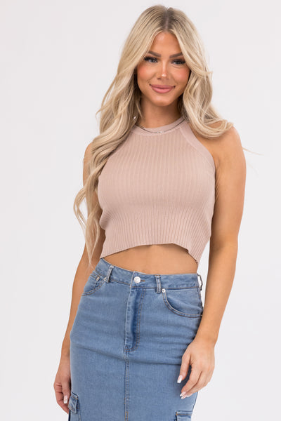sheller シェリエ　rib knit cropped tops Shaper Fit Rib-Knit Cropped Long-Sleeve Corset Top