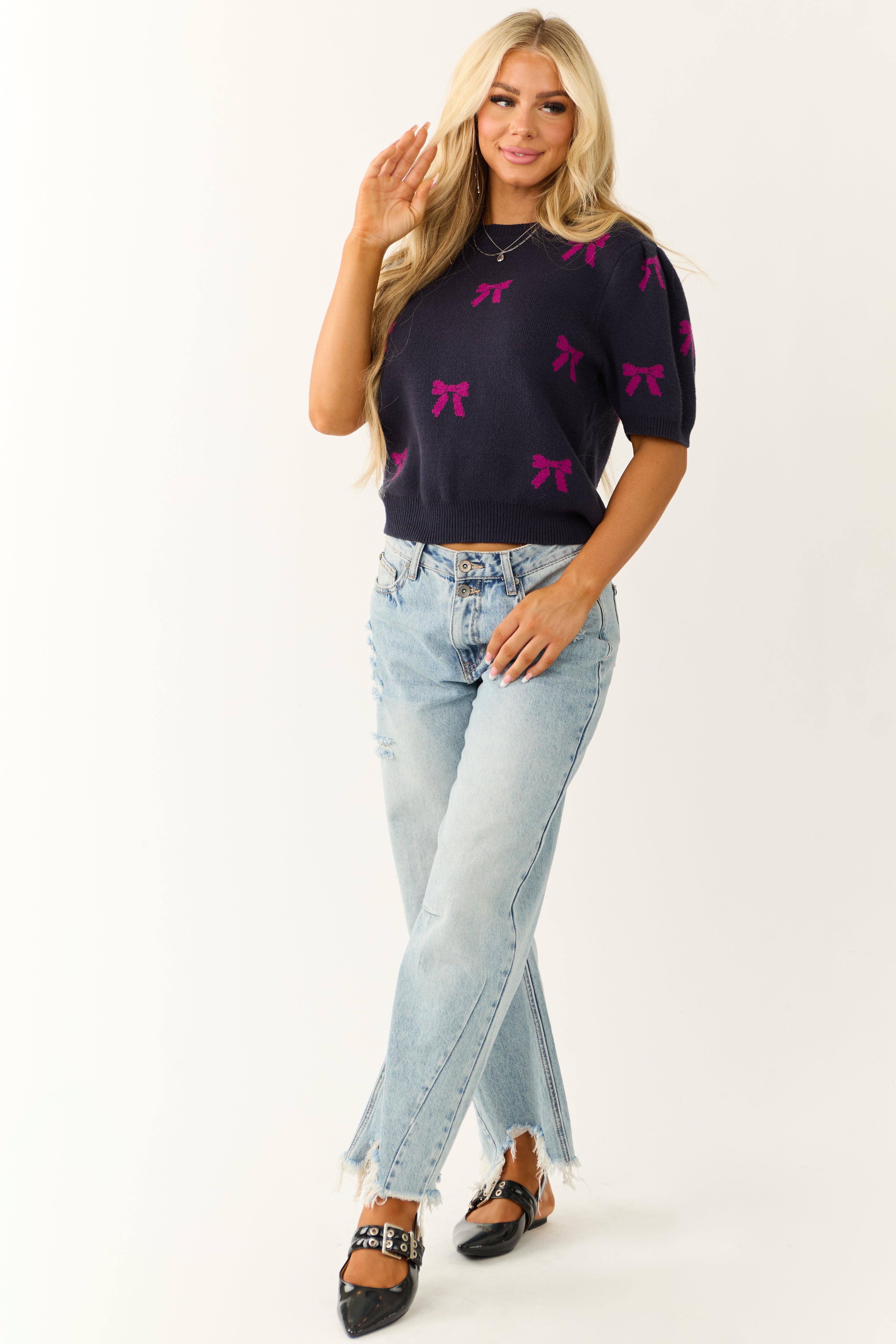 Haut Femme She + Sky Manches Longues Lacées – Taille S, Coton Beige, Occasion Très Bon état
